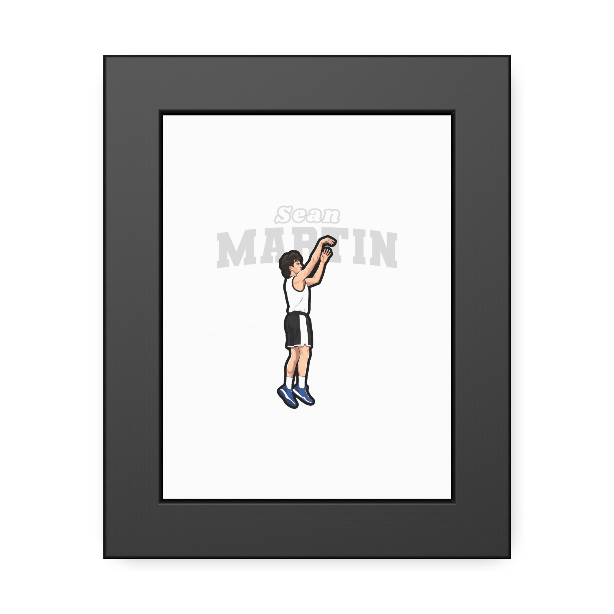 Framed Poster — character_name_arch in Black