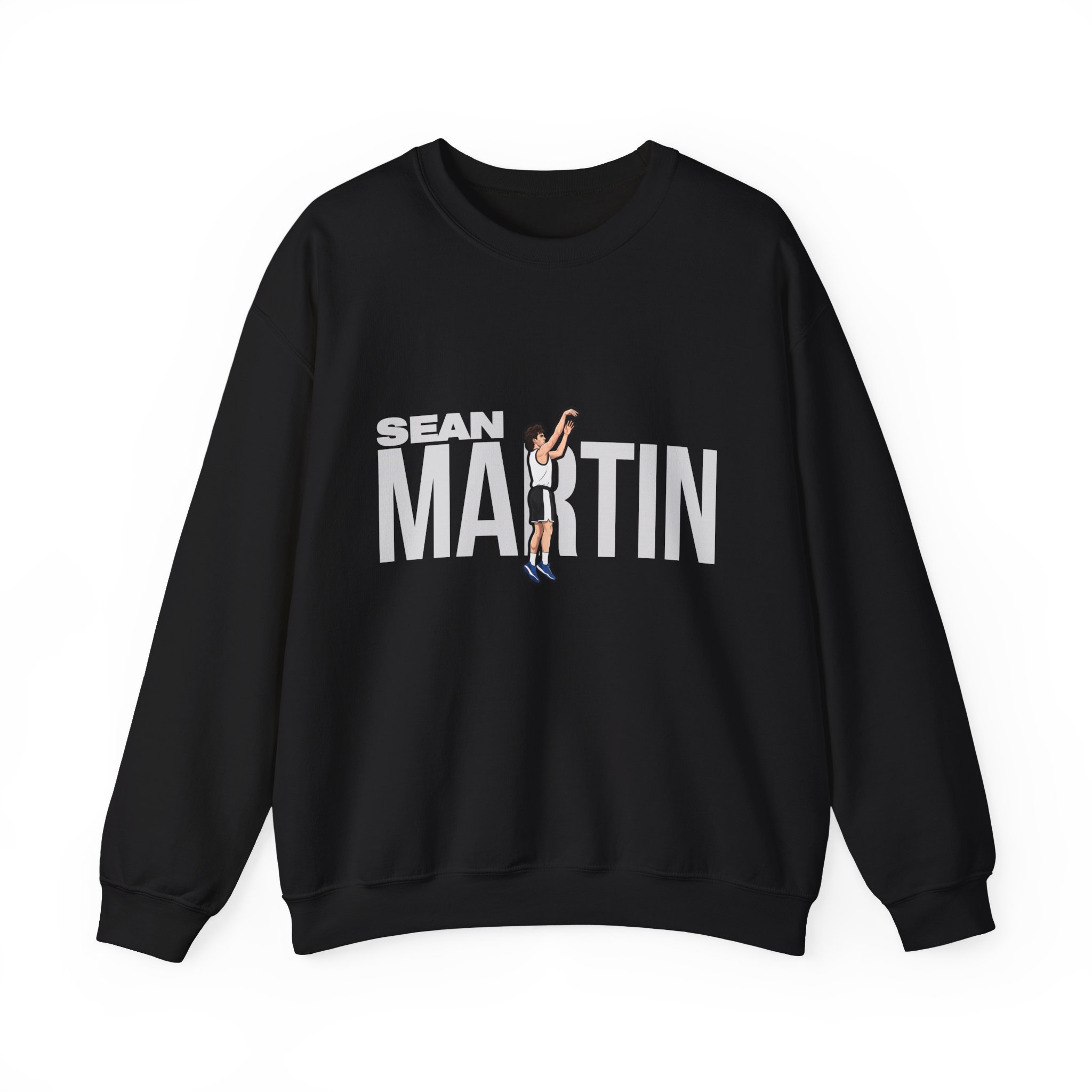 Crewneck Sweatshirt — character_player_name in Black