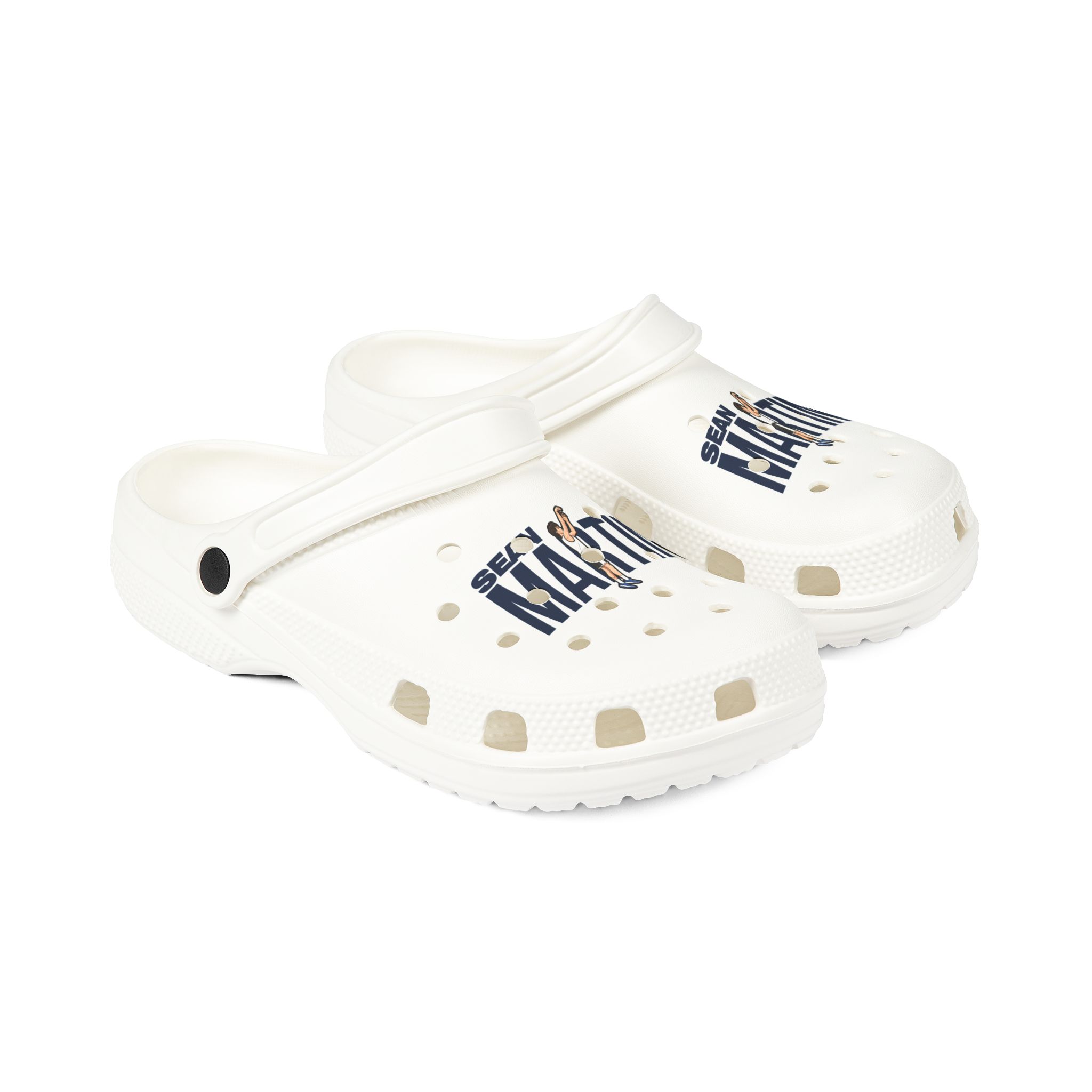 Rubber Clogs — character_player_name in White