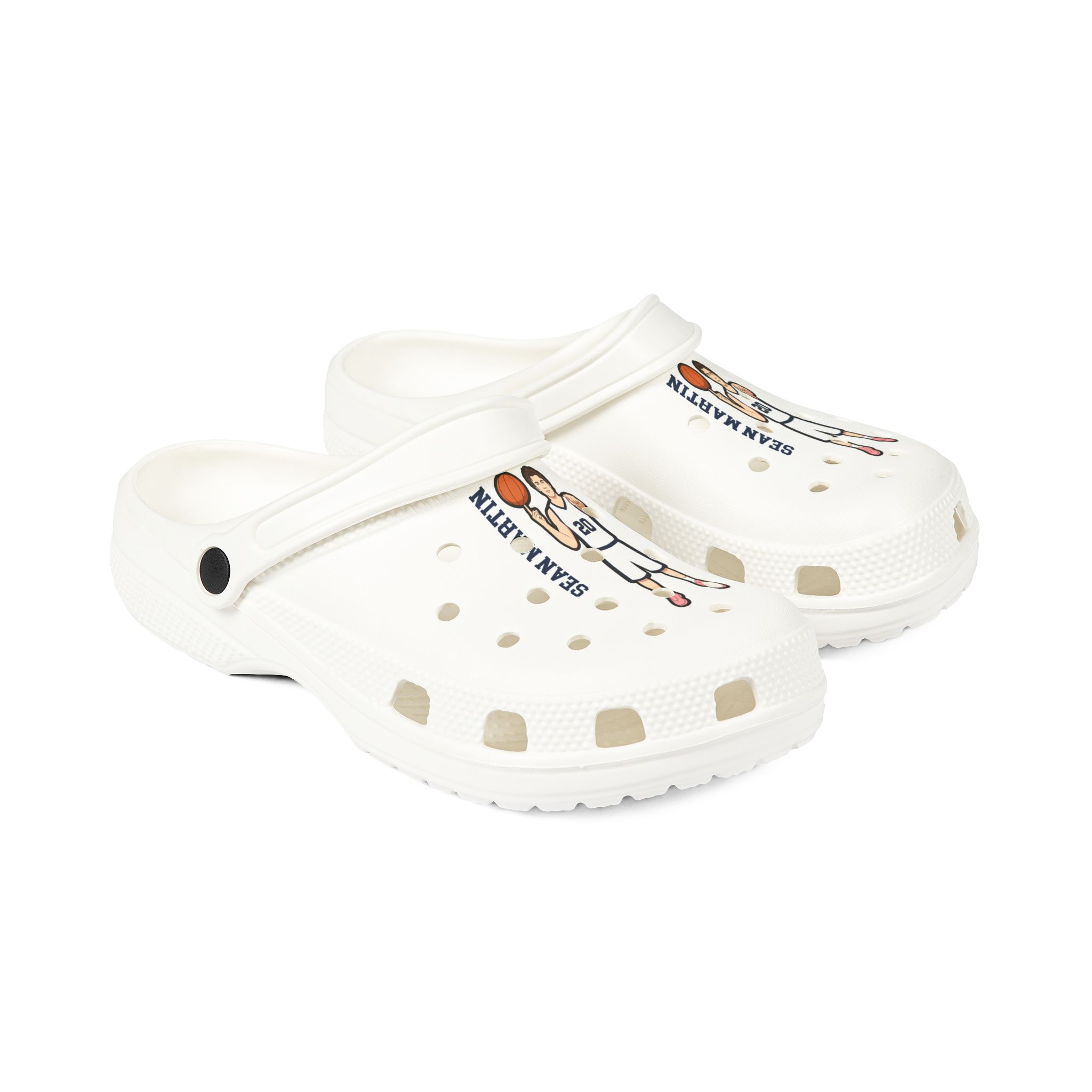 Rubber Clogs — character_name_vertical in White