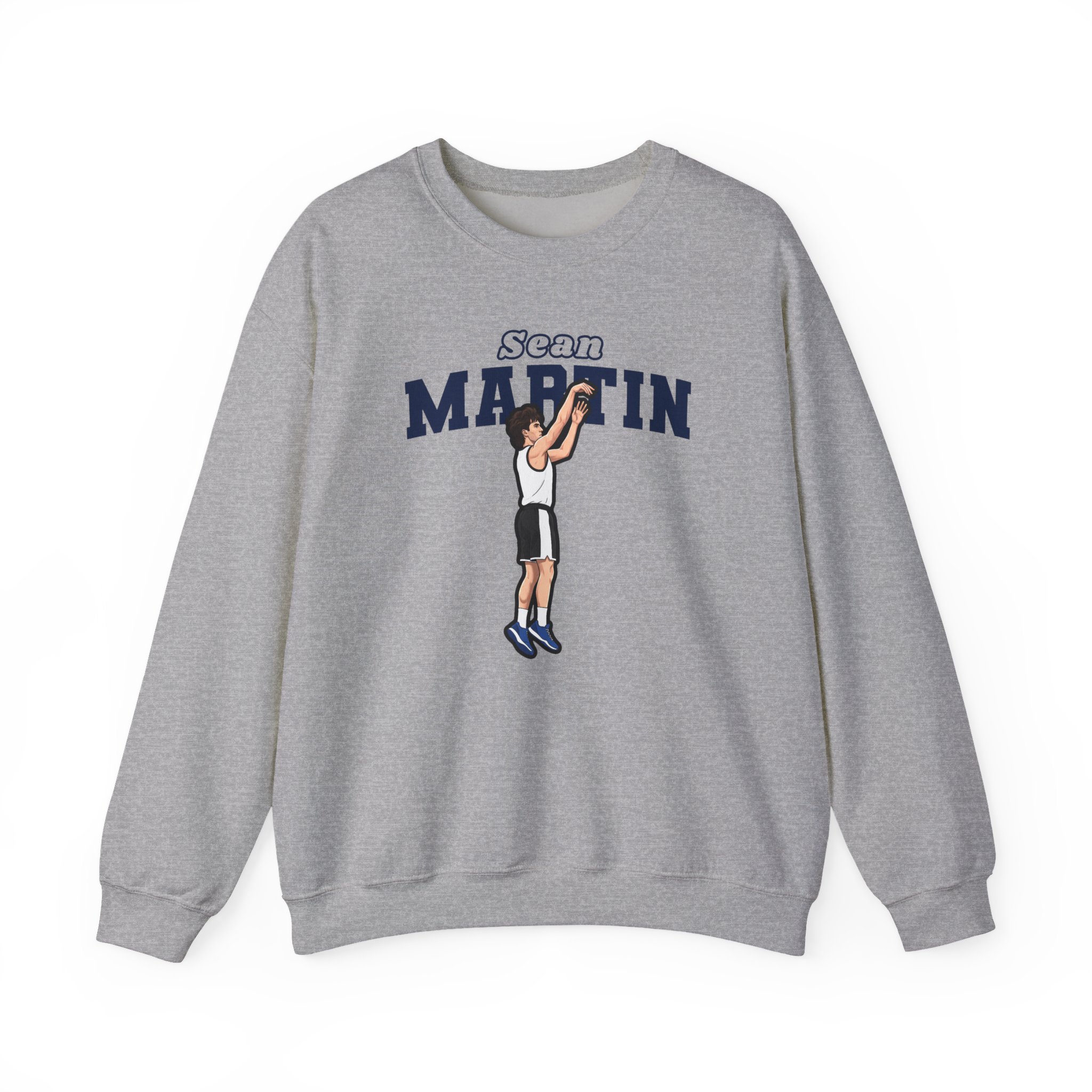 Crewneck Sweatshirt — character_name_arch in Grey