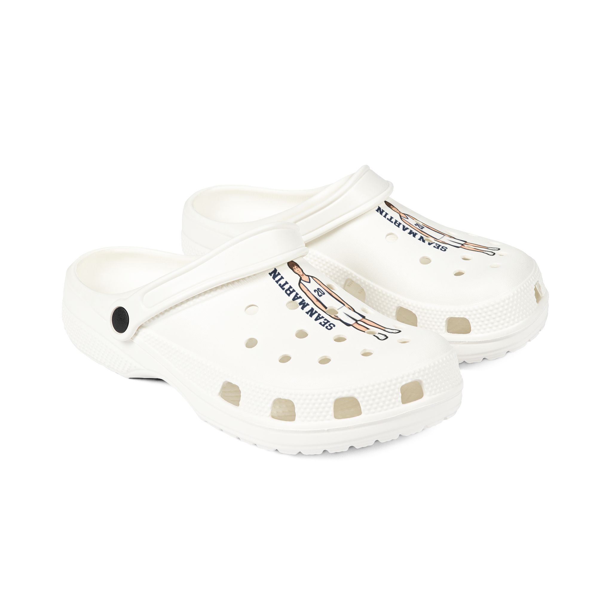 Rubber Clogs — character_name_vertical in White