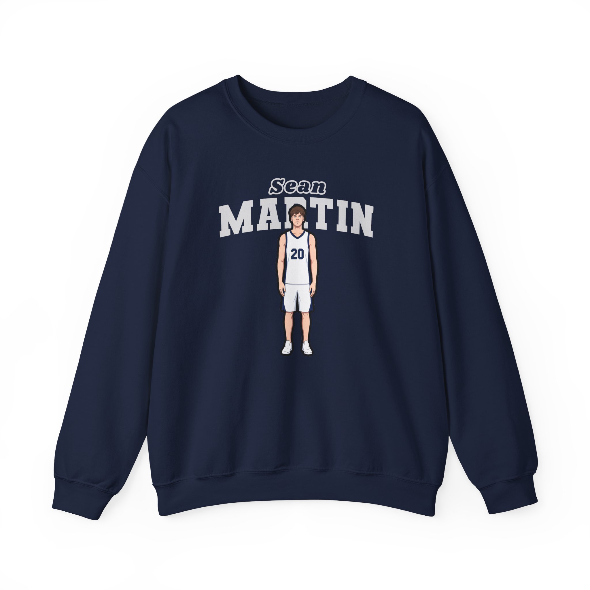 Crewneck Sweatshirt — character_name_arch in Navy