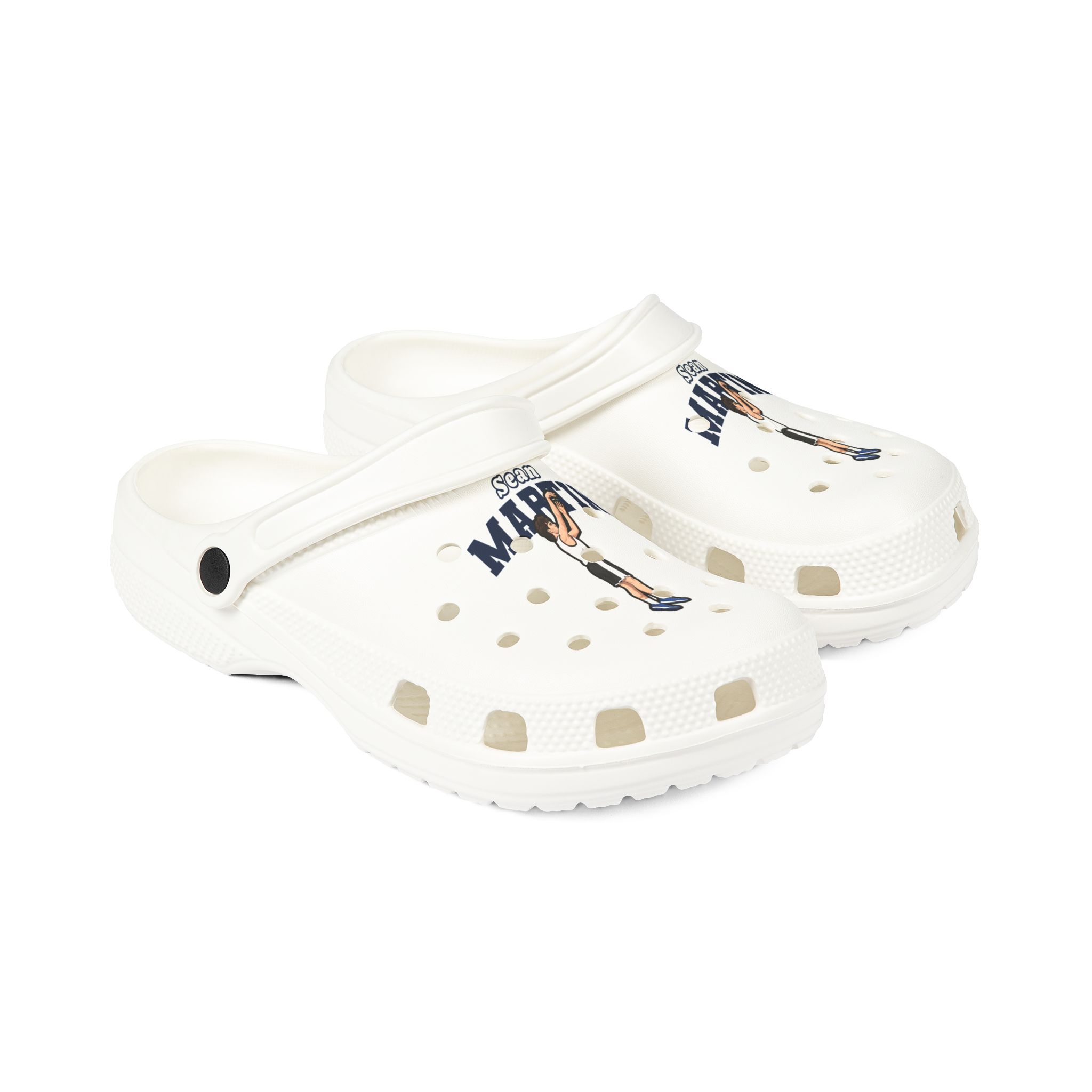 Rubber Clogs — character_name_arch in White