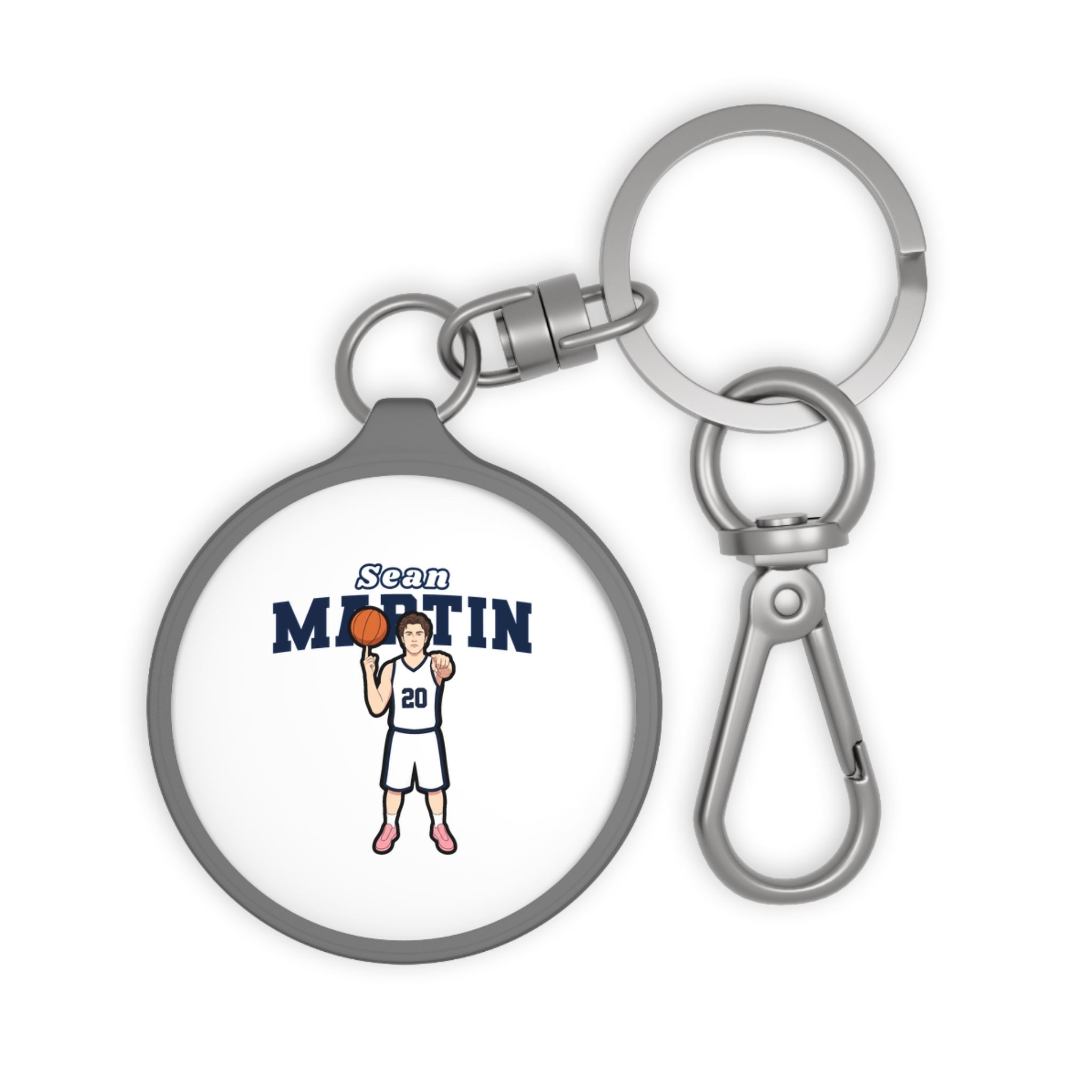 Keychain — character_name_arch in Grey
