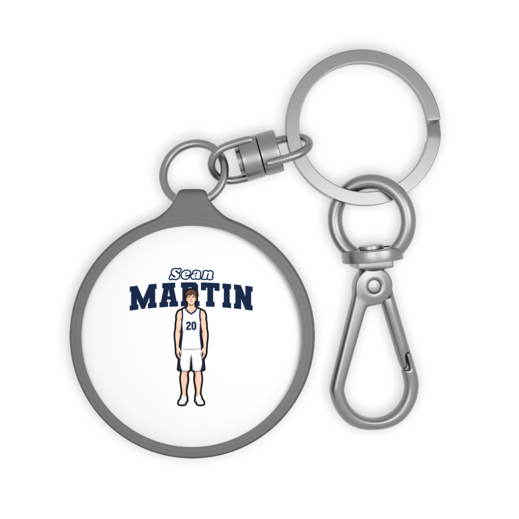 Keychain — character_name_arch in Grey