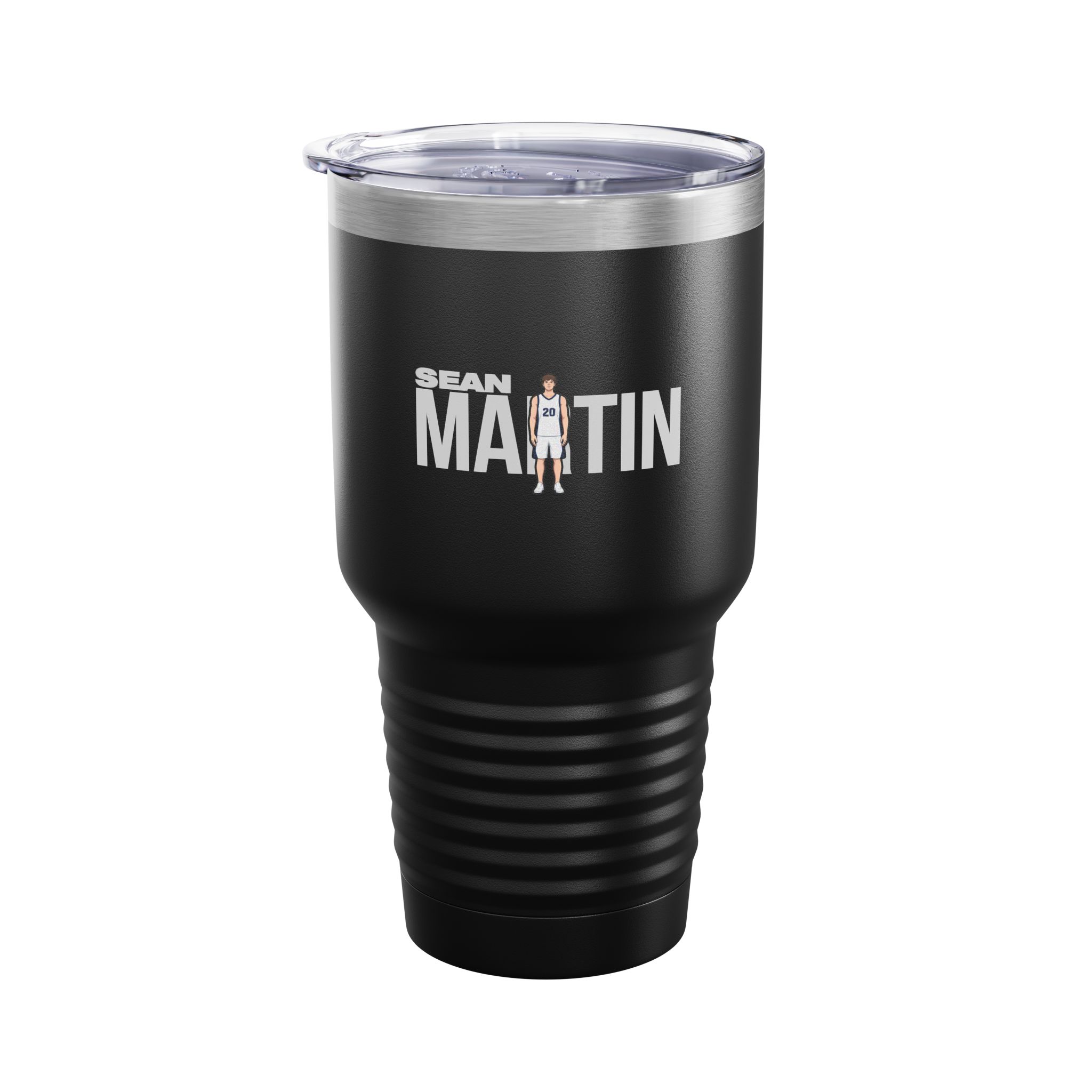 30oz Tumbler — character_player_name in Black