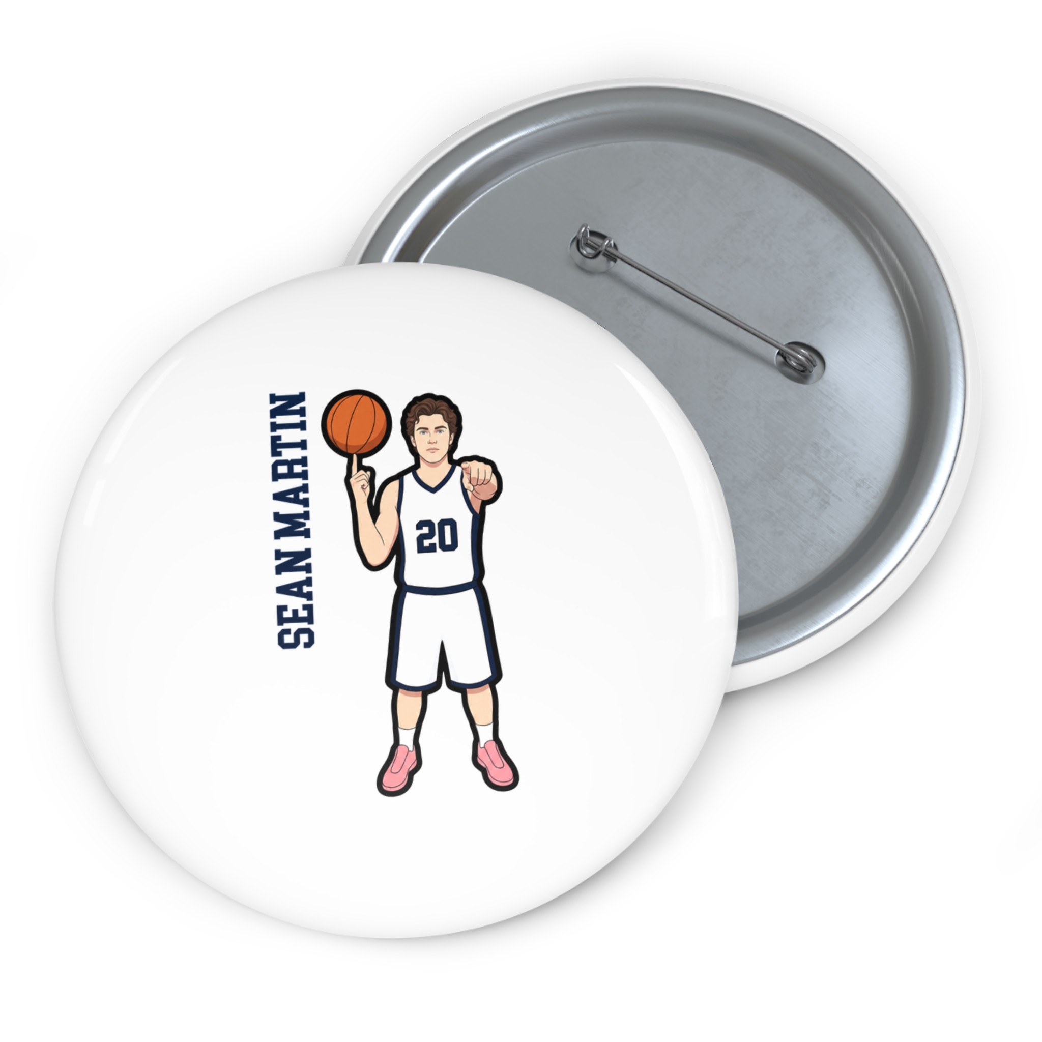 Game Day Pin — character_name_vertical in Classic