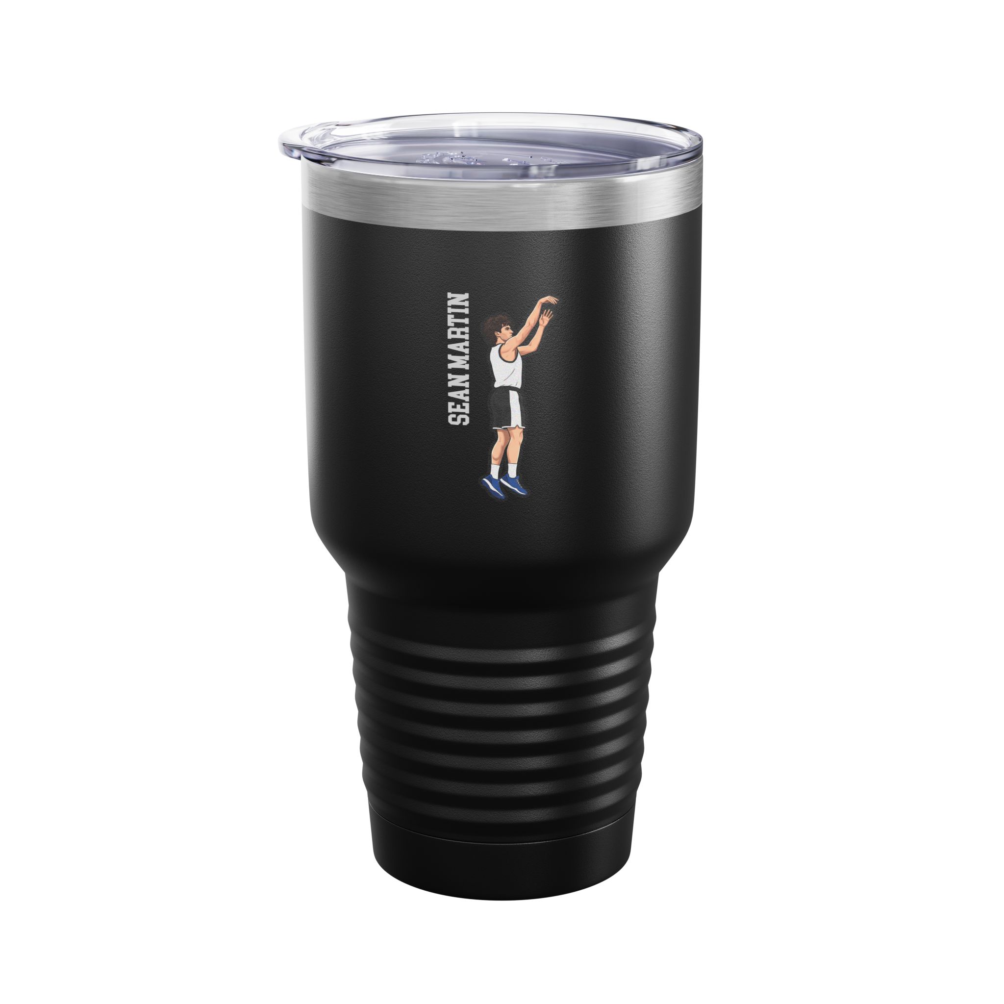 30oz Tumbler — character_name_vertical in Black