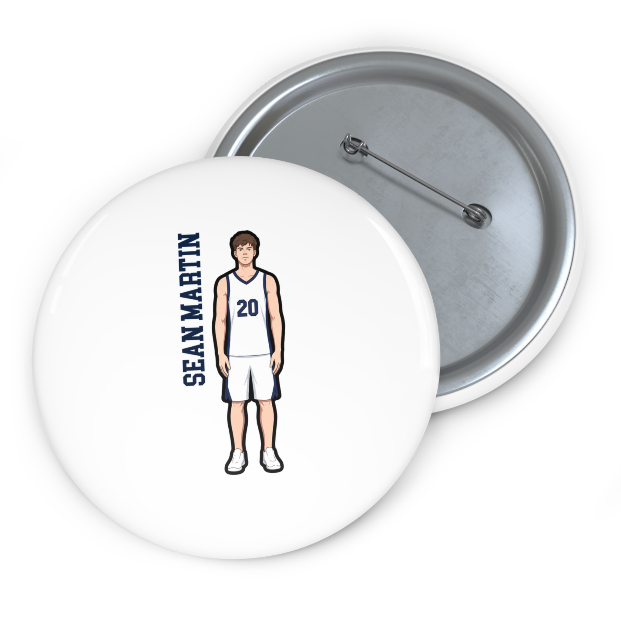 Game Day Pin — character_name_vertical in Classic