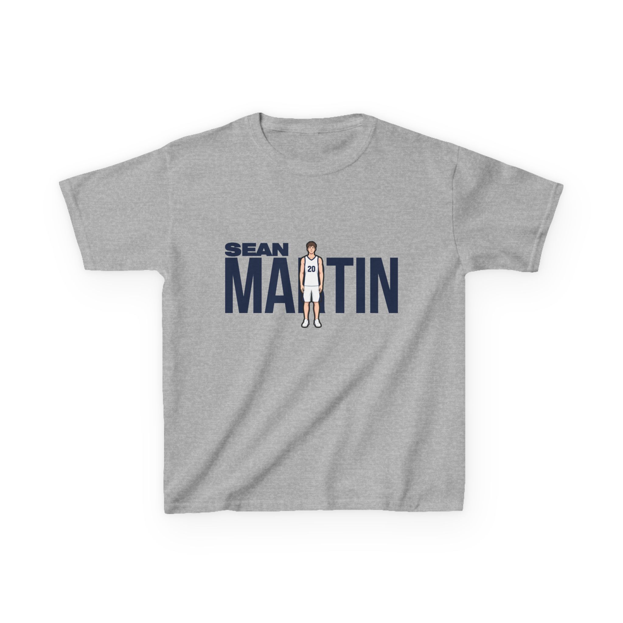 Youth Tee — character_player_name in Grey