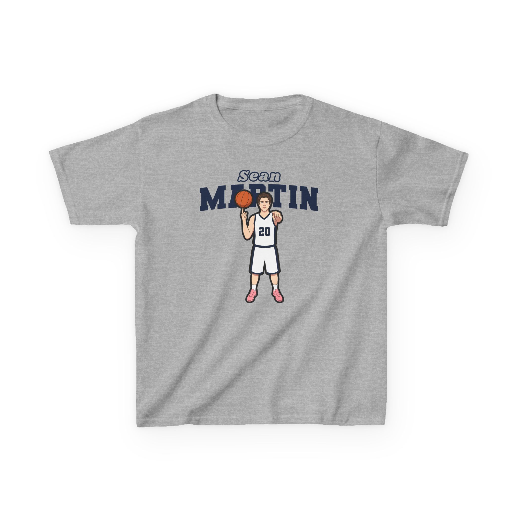 Youth Tee — character_name_arch in Grey
