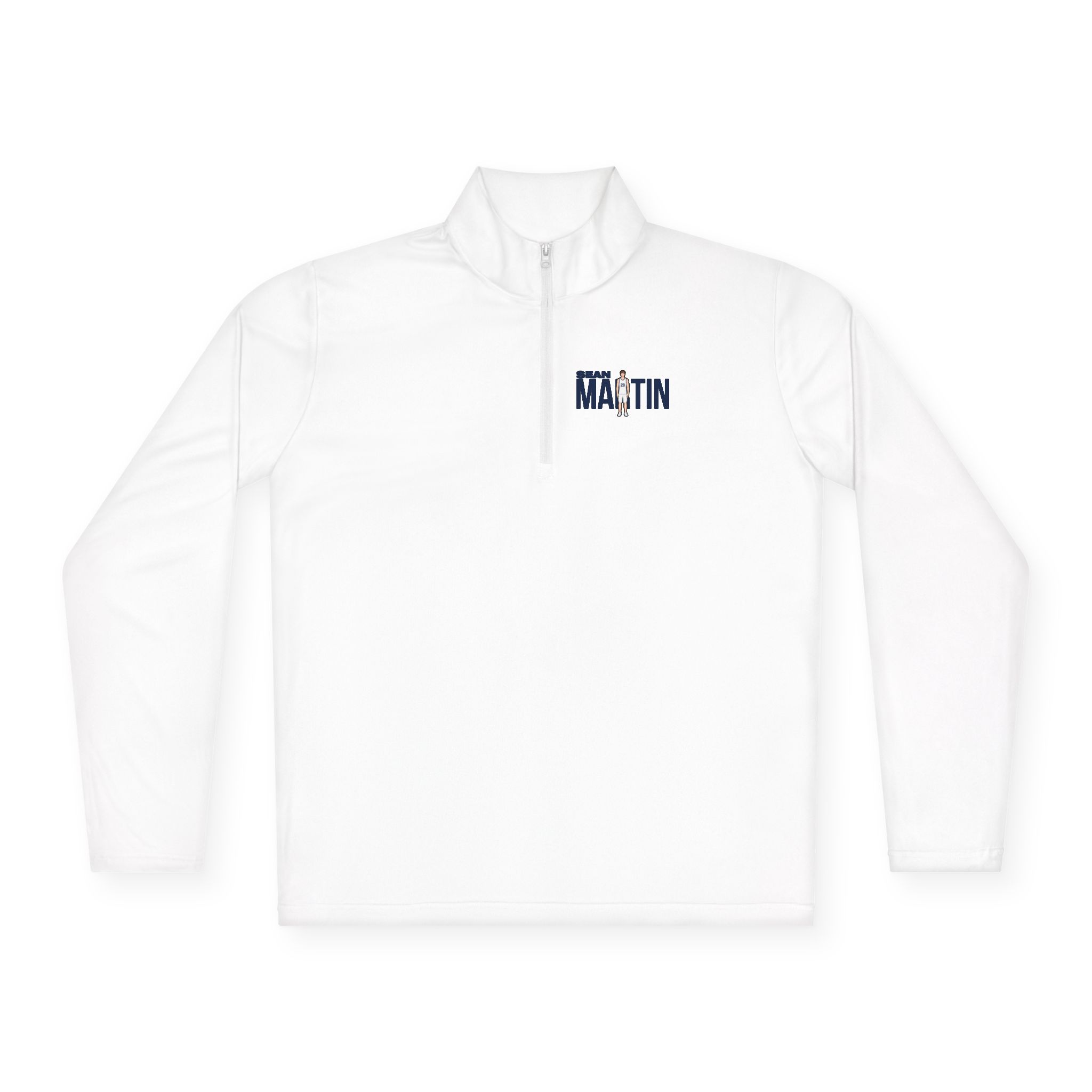 Q-Zip Pullover — character_player_name in White