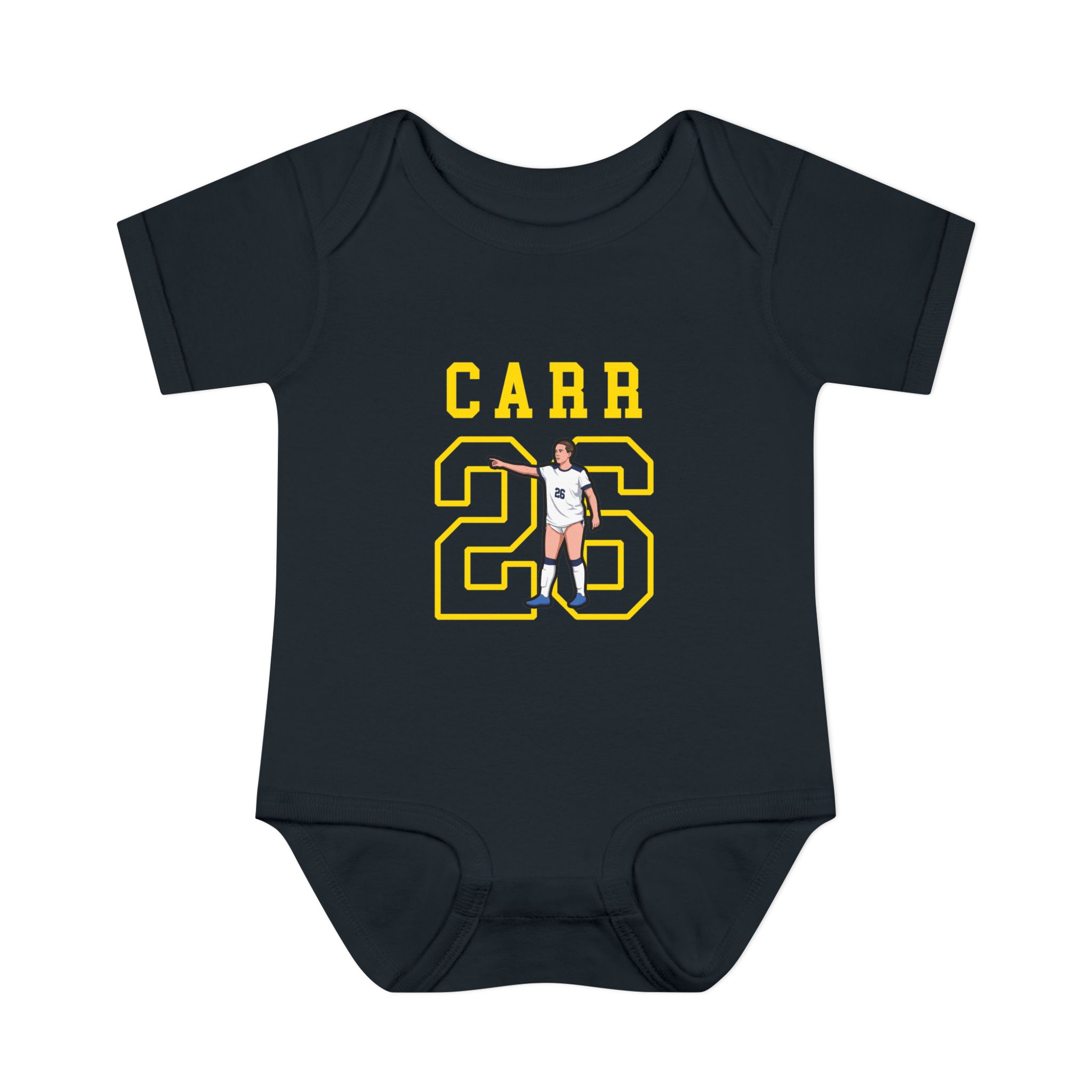 Baby Onesie — character_shirsey in Black