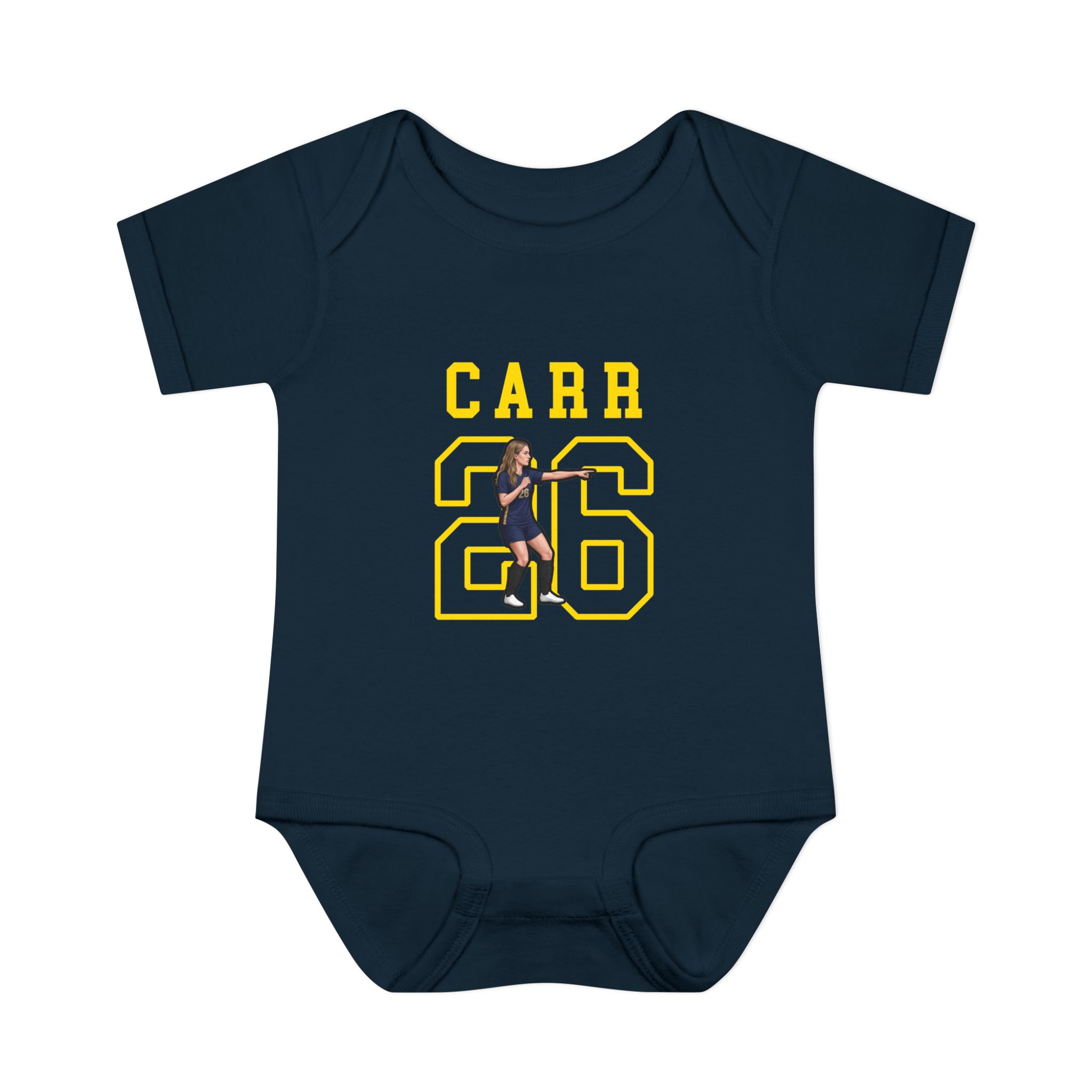 Baby Onesie — character_shirsey in Navy