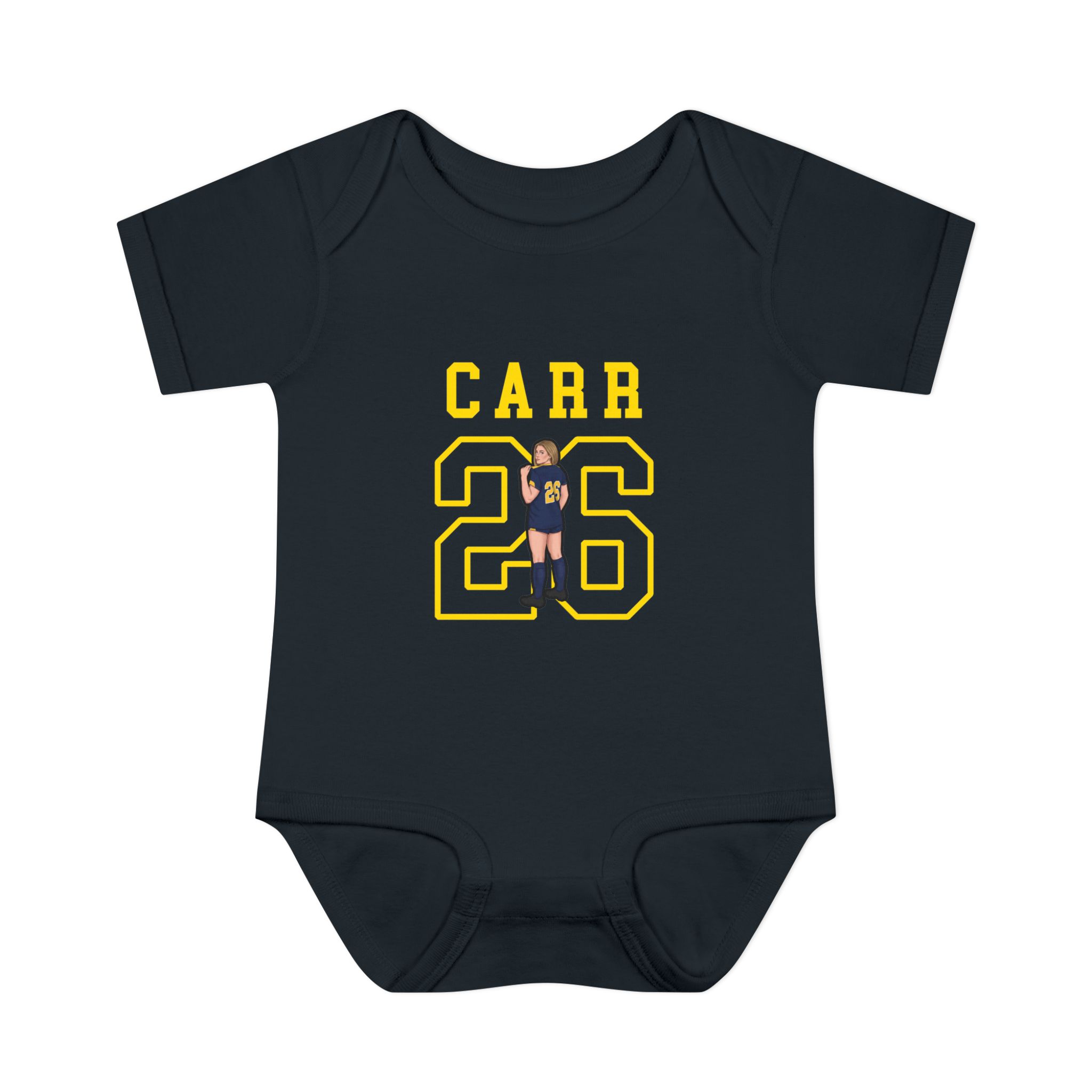 Baby Onesie — character_shirsey in Black