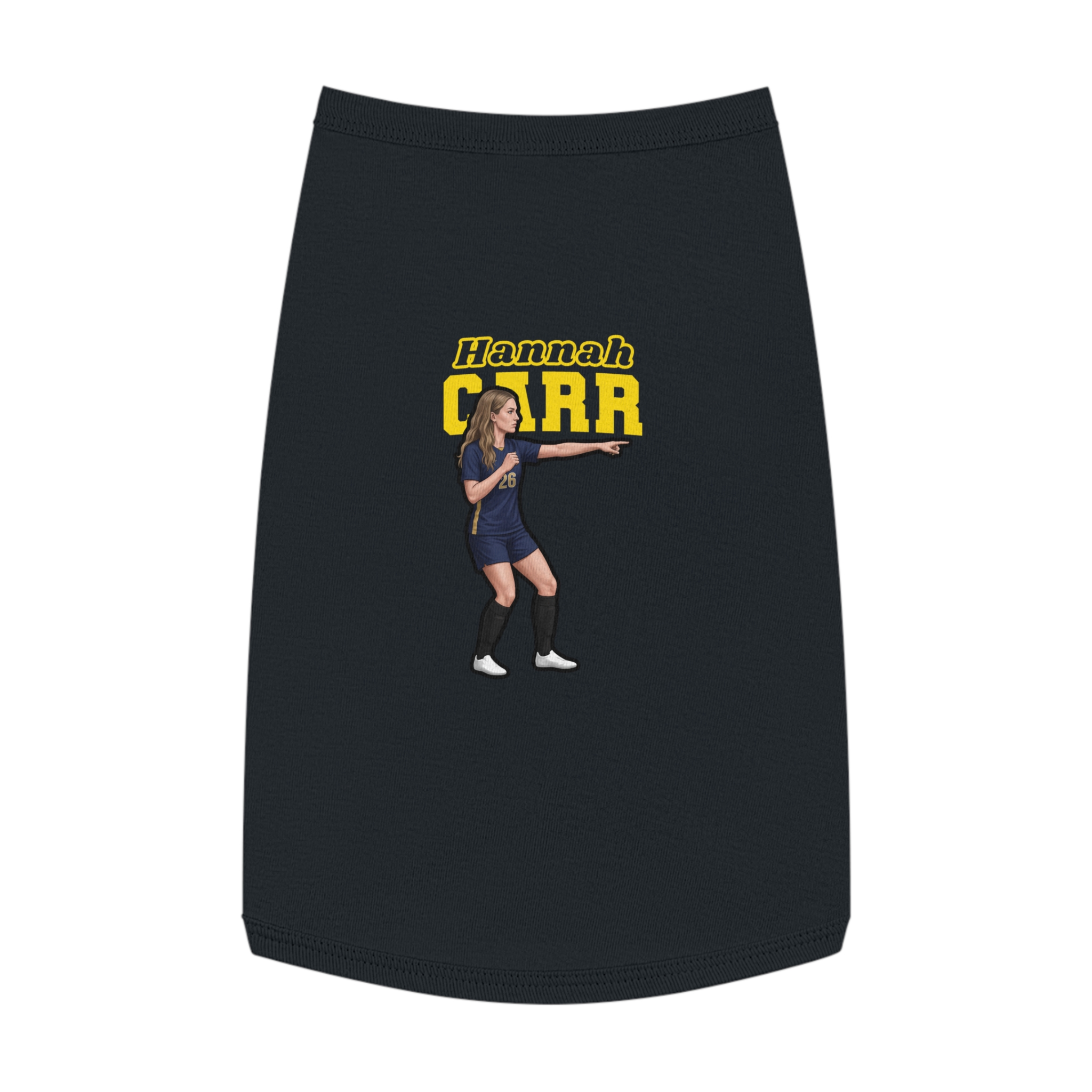 Pet Tank Top — character_name_arch in Black