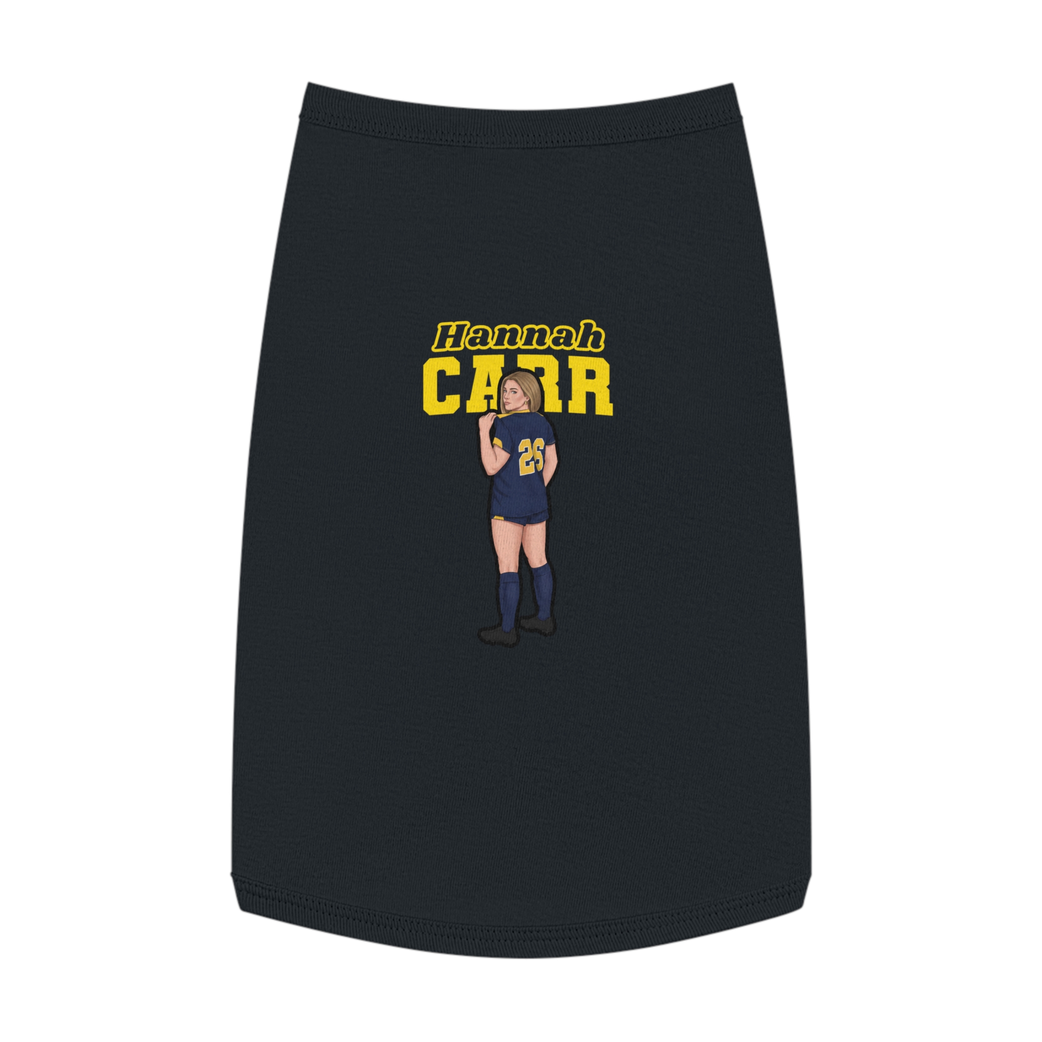 Pet Tank Top — character_name_arch in Black