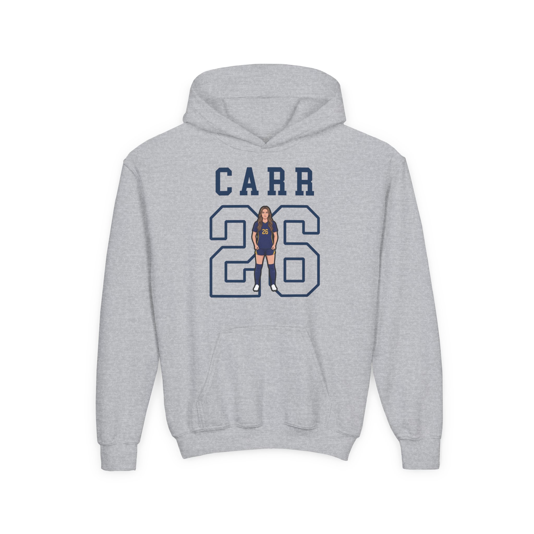 Youth Hoodie — character_shirsey in Grey