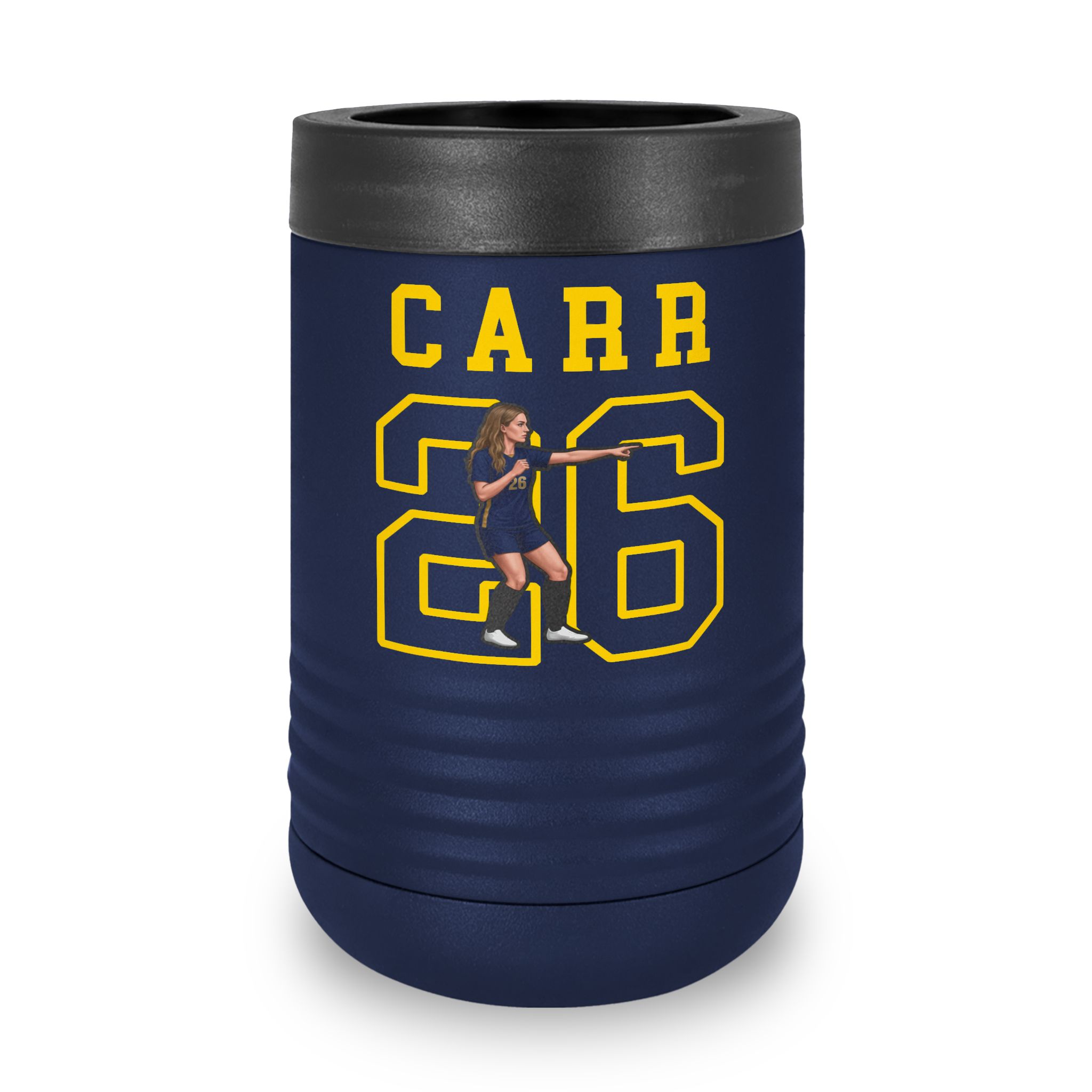 Stainless Can Cooler — character_shirsey in Navy