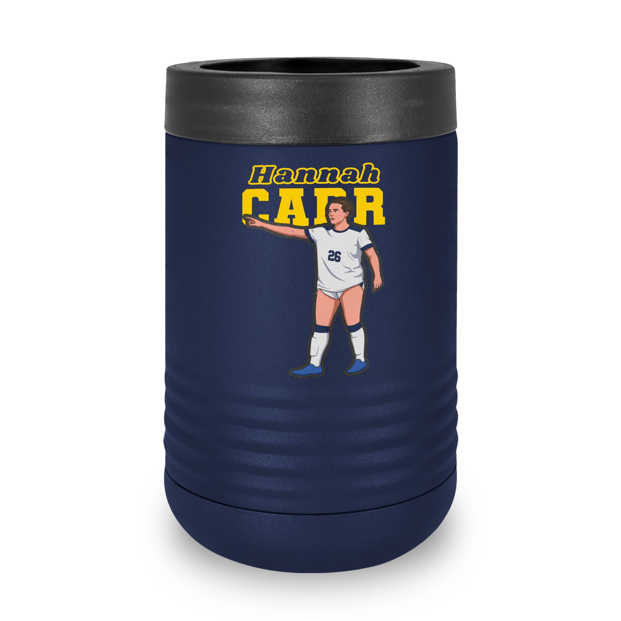 Stainless Can Cooler — character_name_arch in Navy