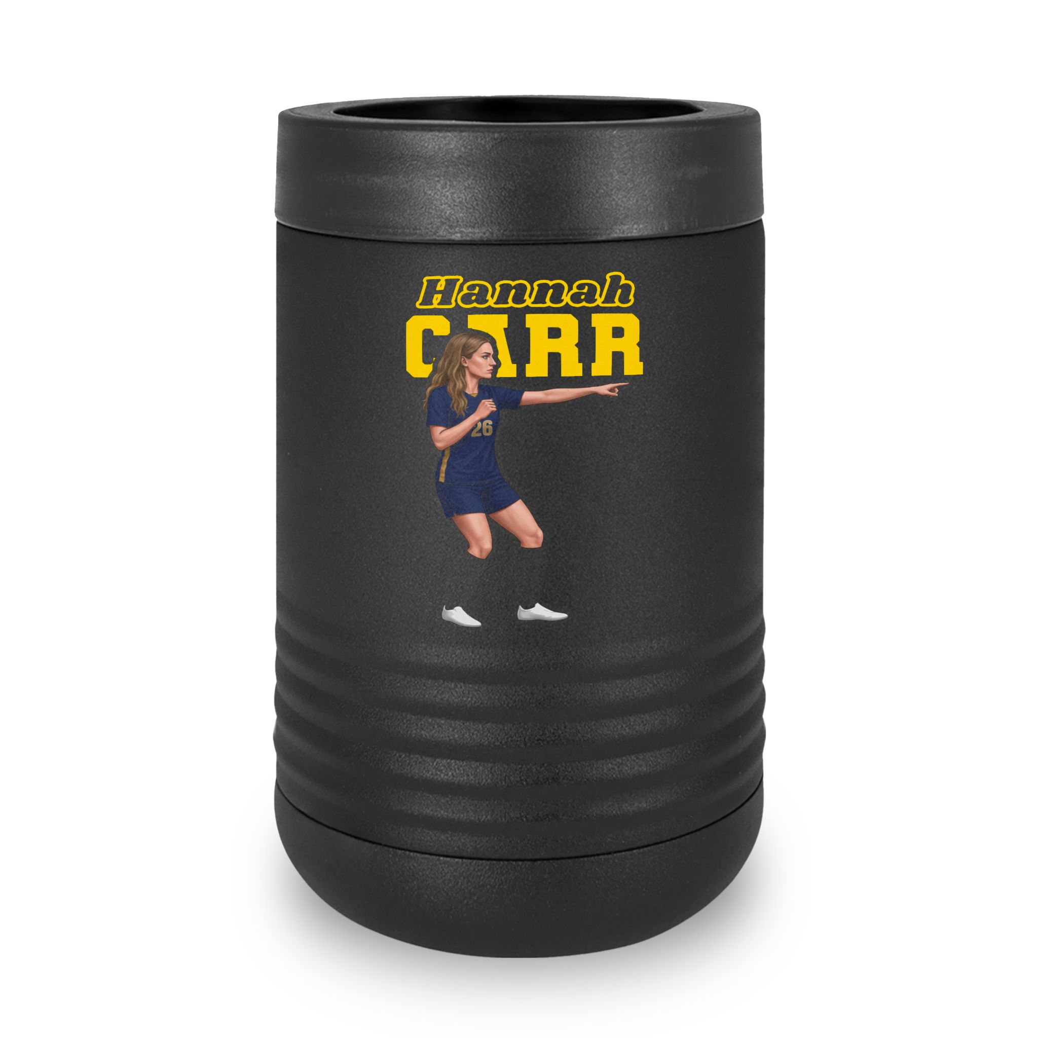 Stainless Can Cooler — character_name_arch in Black
