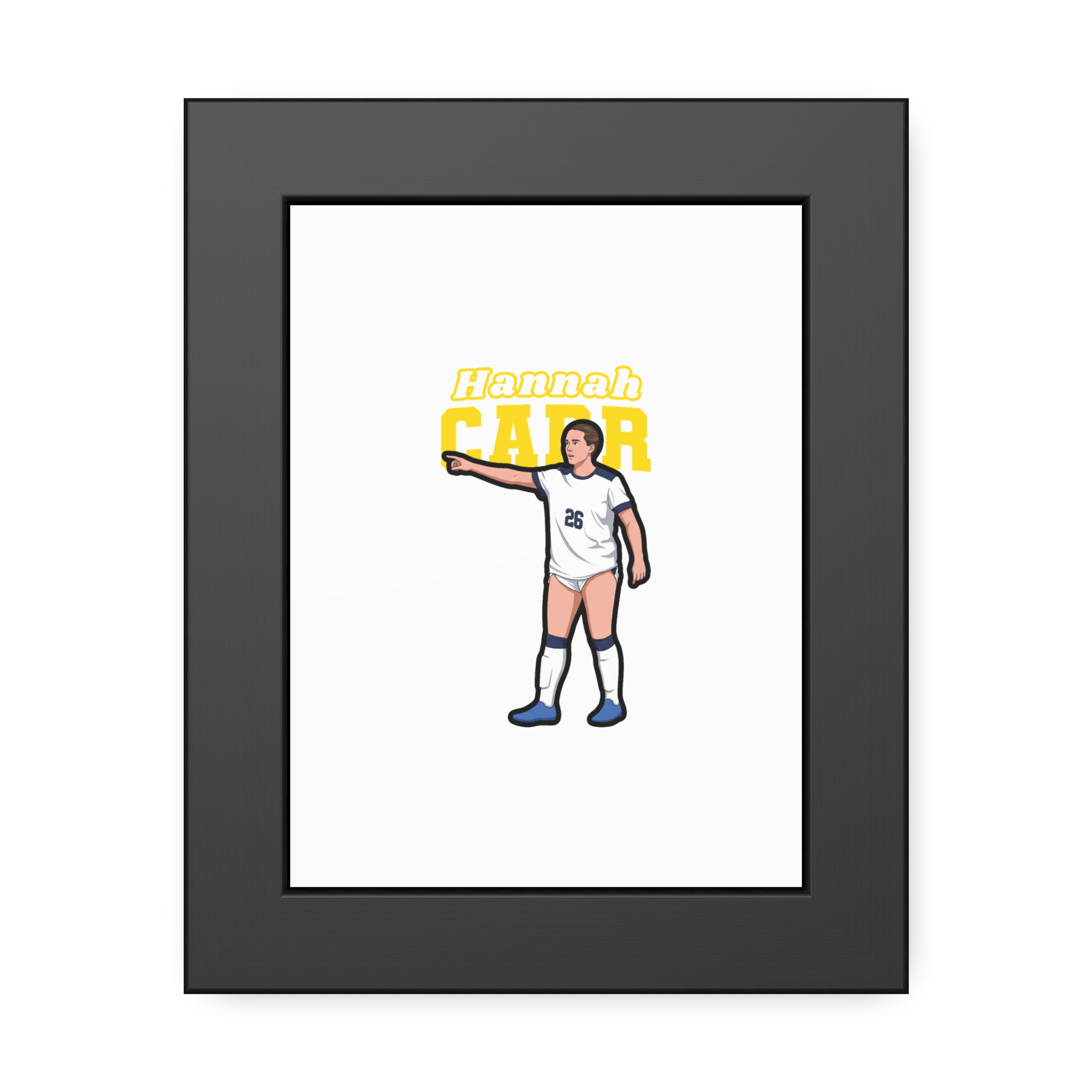 Framed Poster — character_name_arch in Black