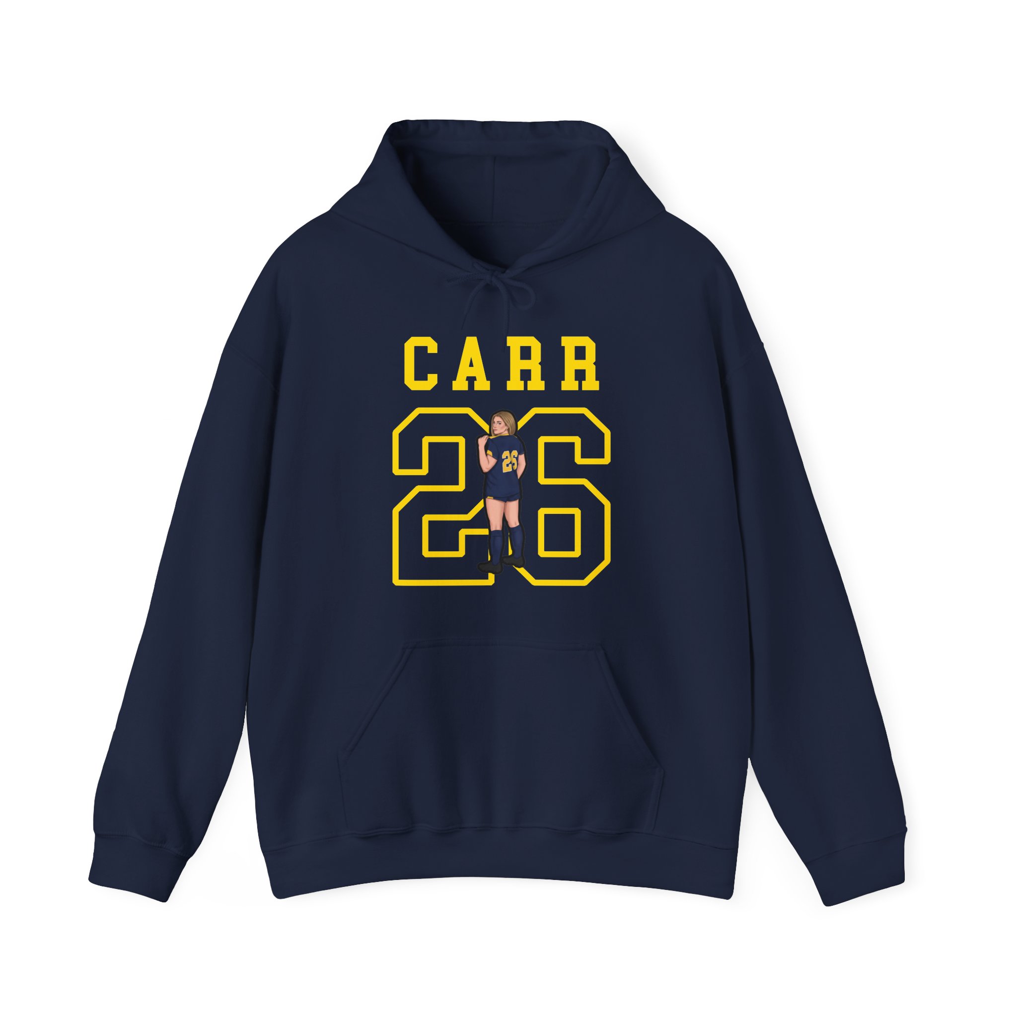 Hoodie — character_shirsey in Navy