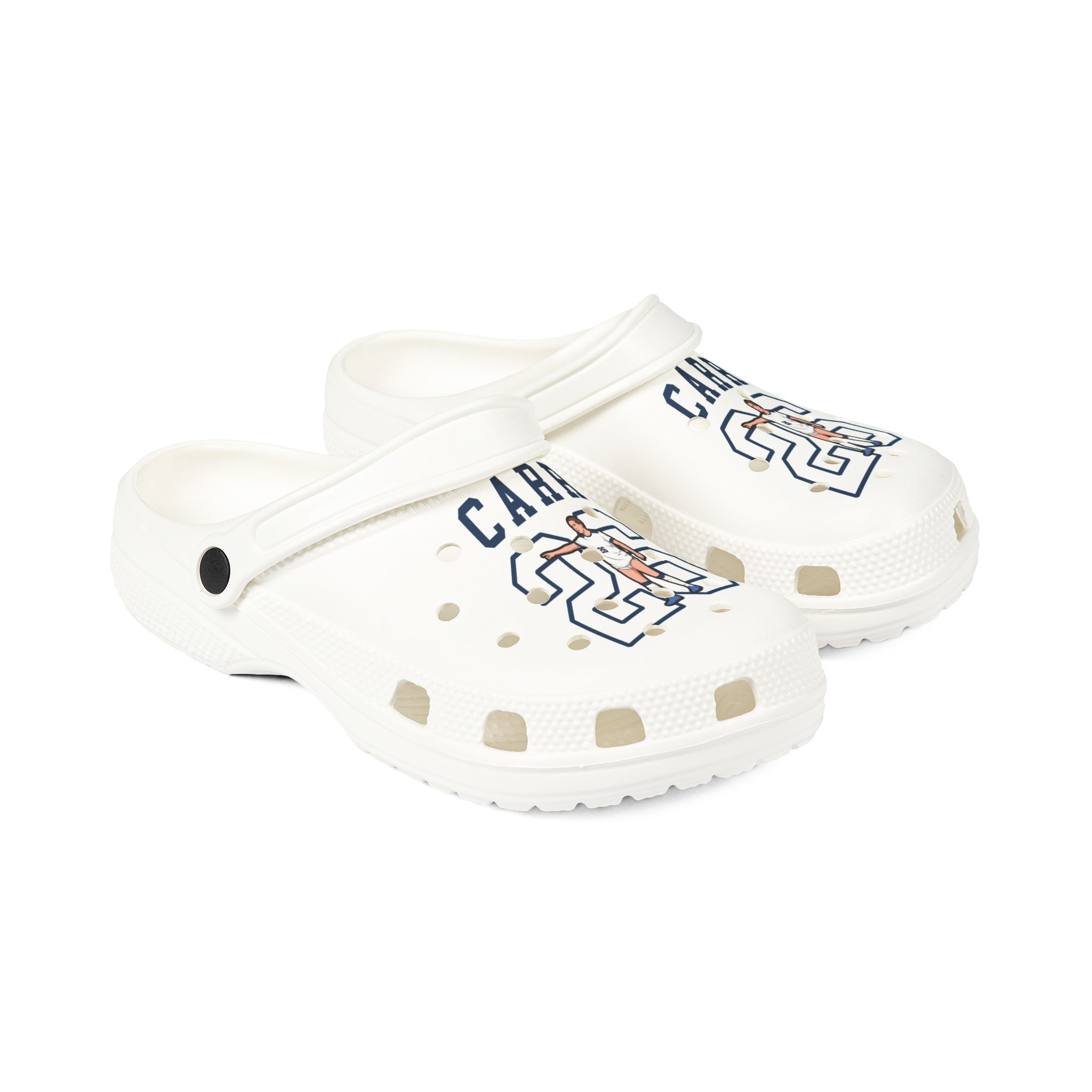 Rubber Clogs — character_shirsey in White