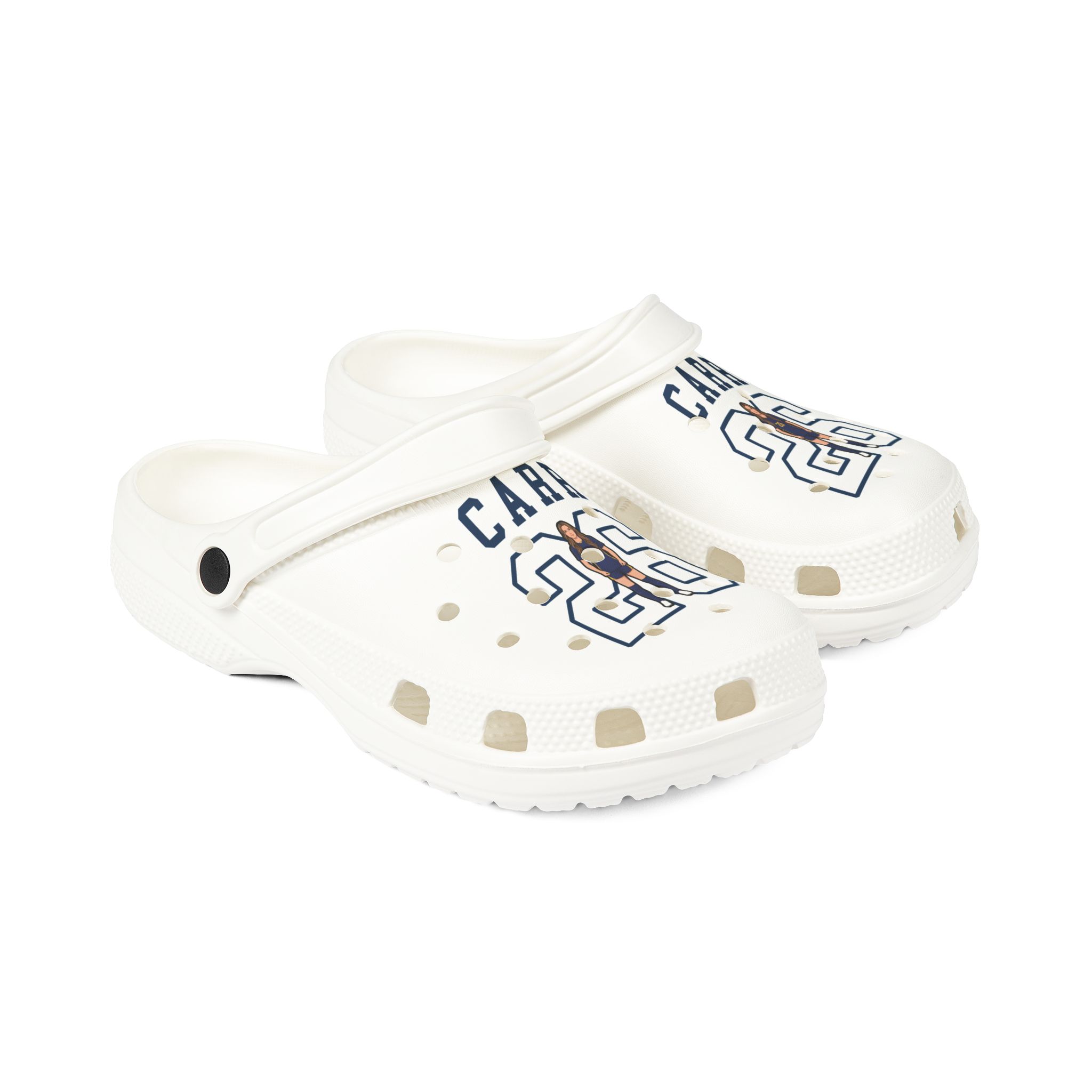 Rubber Clogs — character_shirsey in White