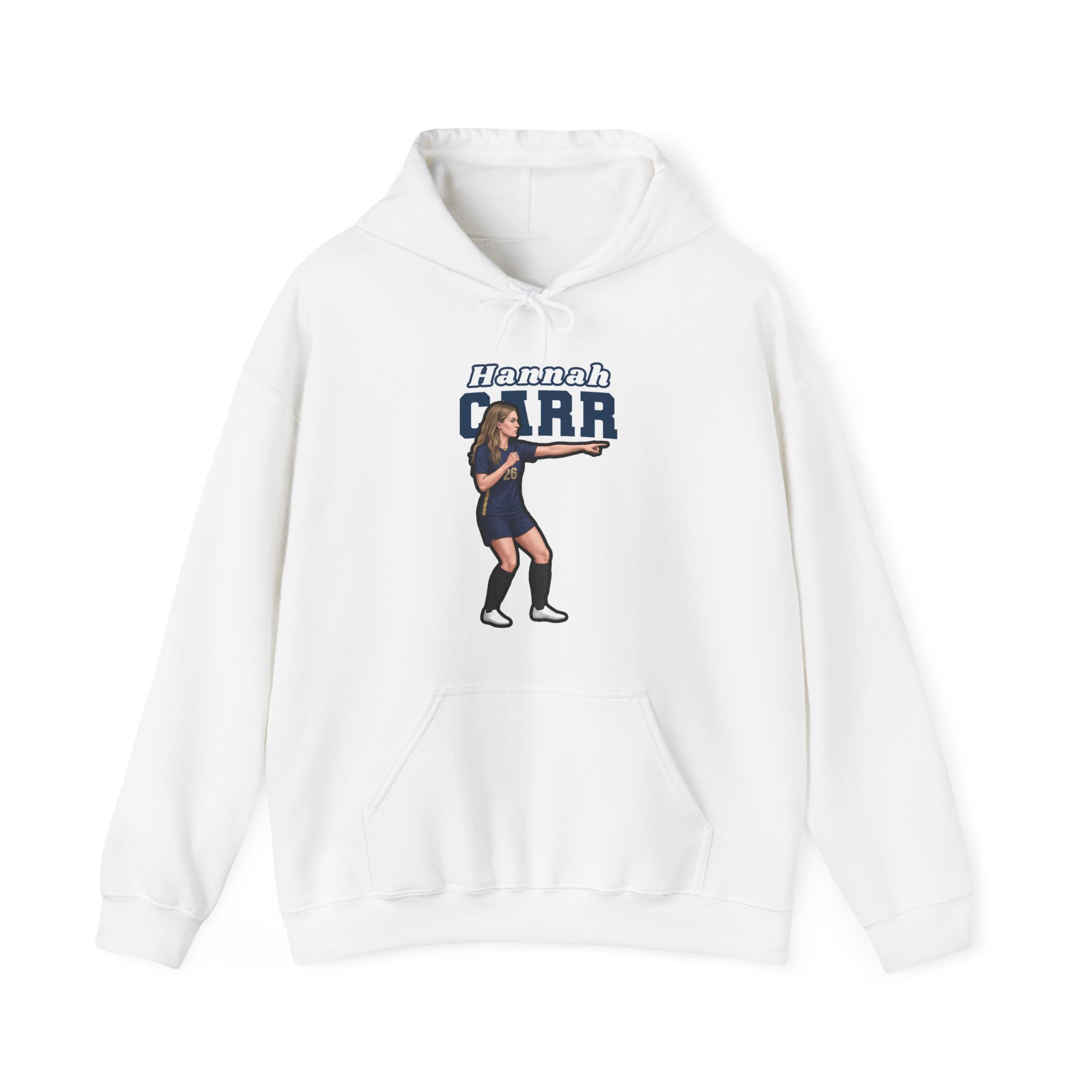 Hoodie — character_name_arch in White