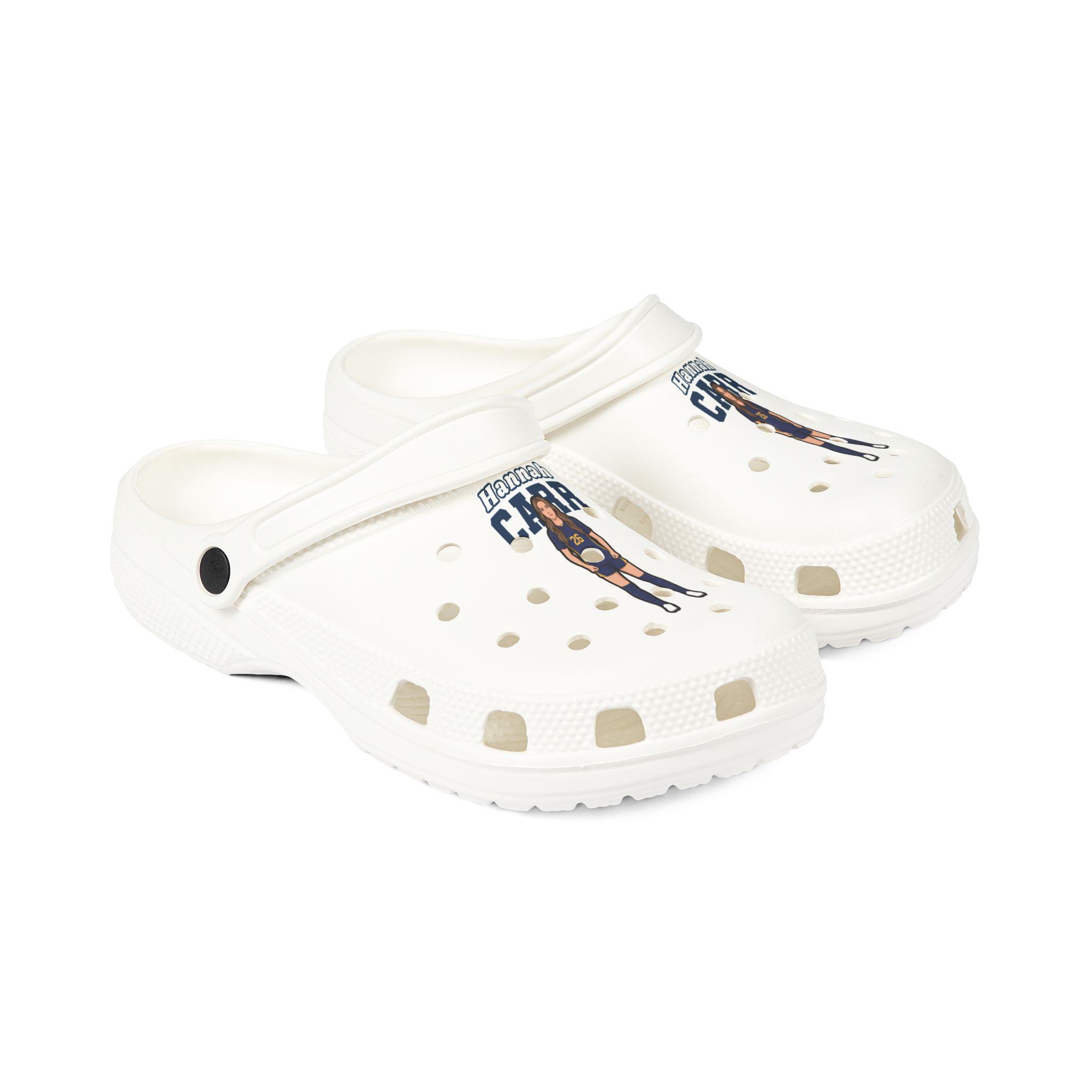 Rubber Clogs — character_name_arch in White