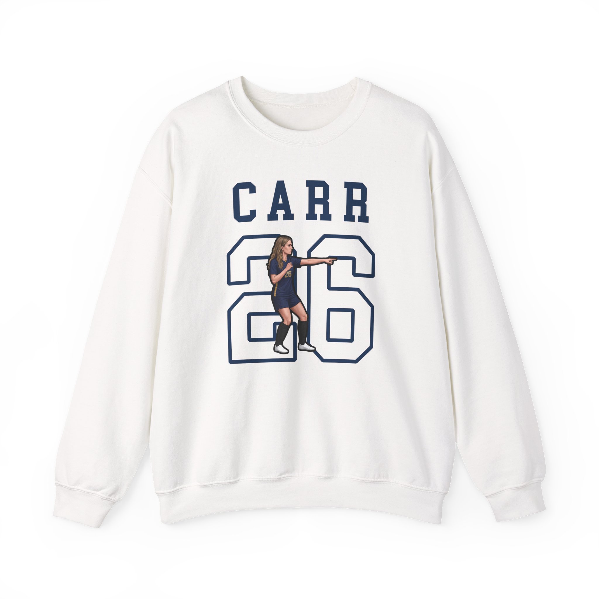 Crewneck Sweatshirt — character_shirsey in White