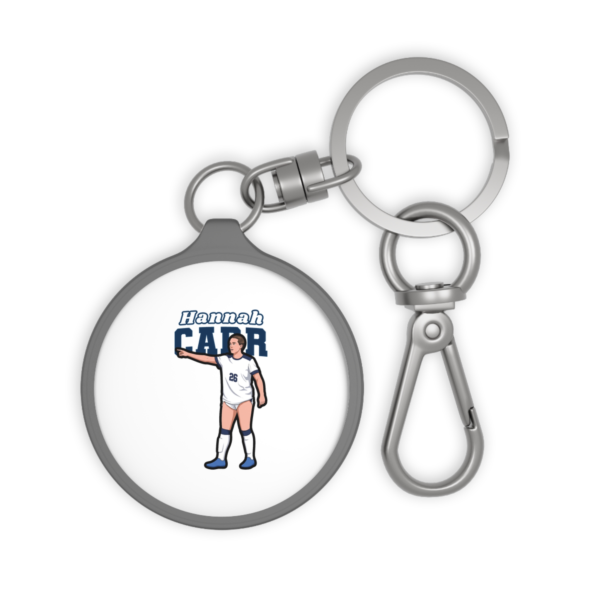 Keychain — character_name_arch in Grey