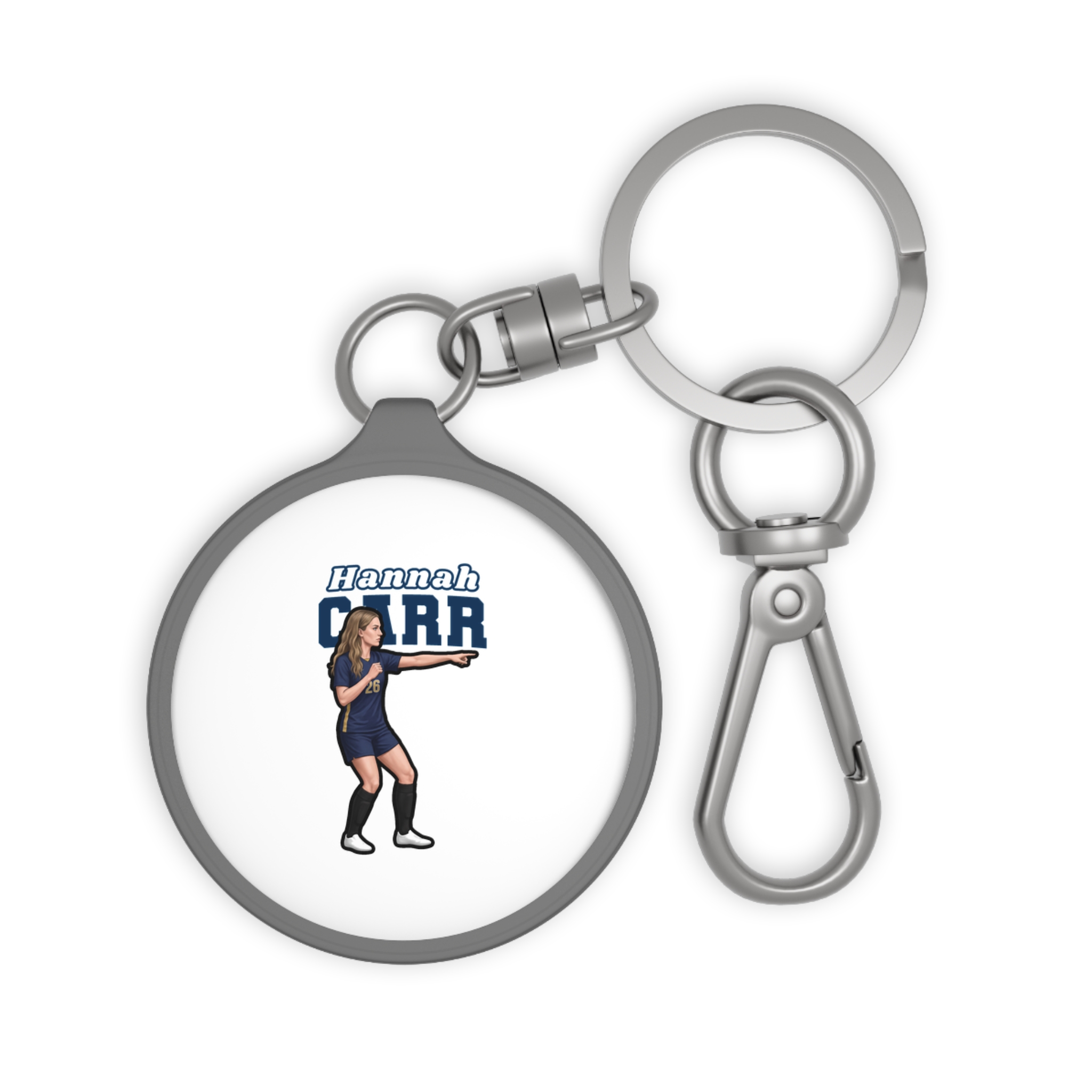 Keychain — character_name_arch in Grey