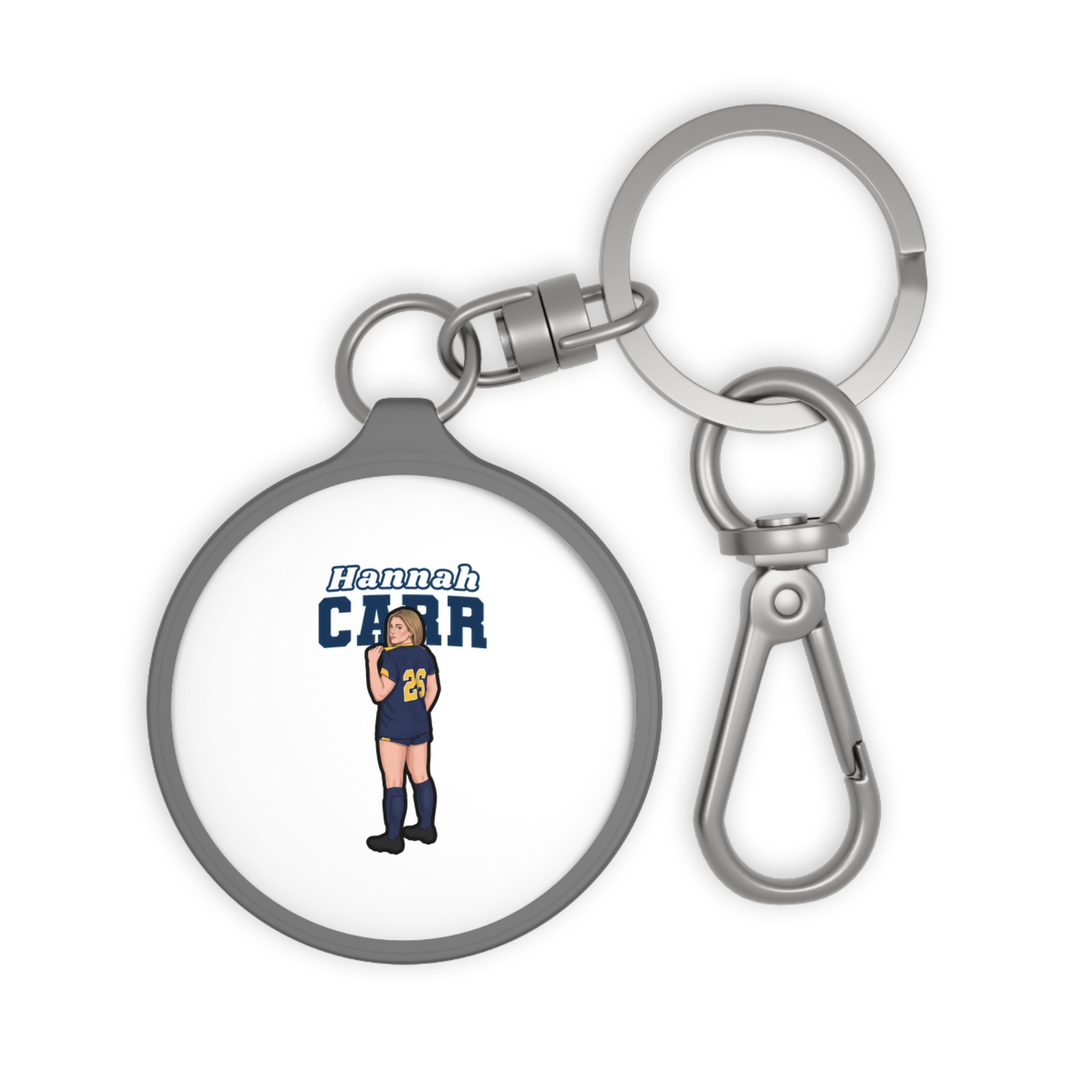 Keychain — character_name_arch in Grey