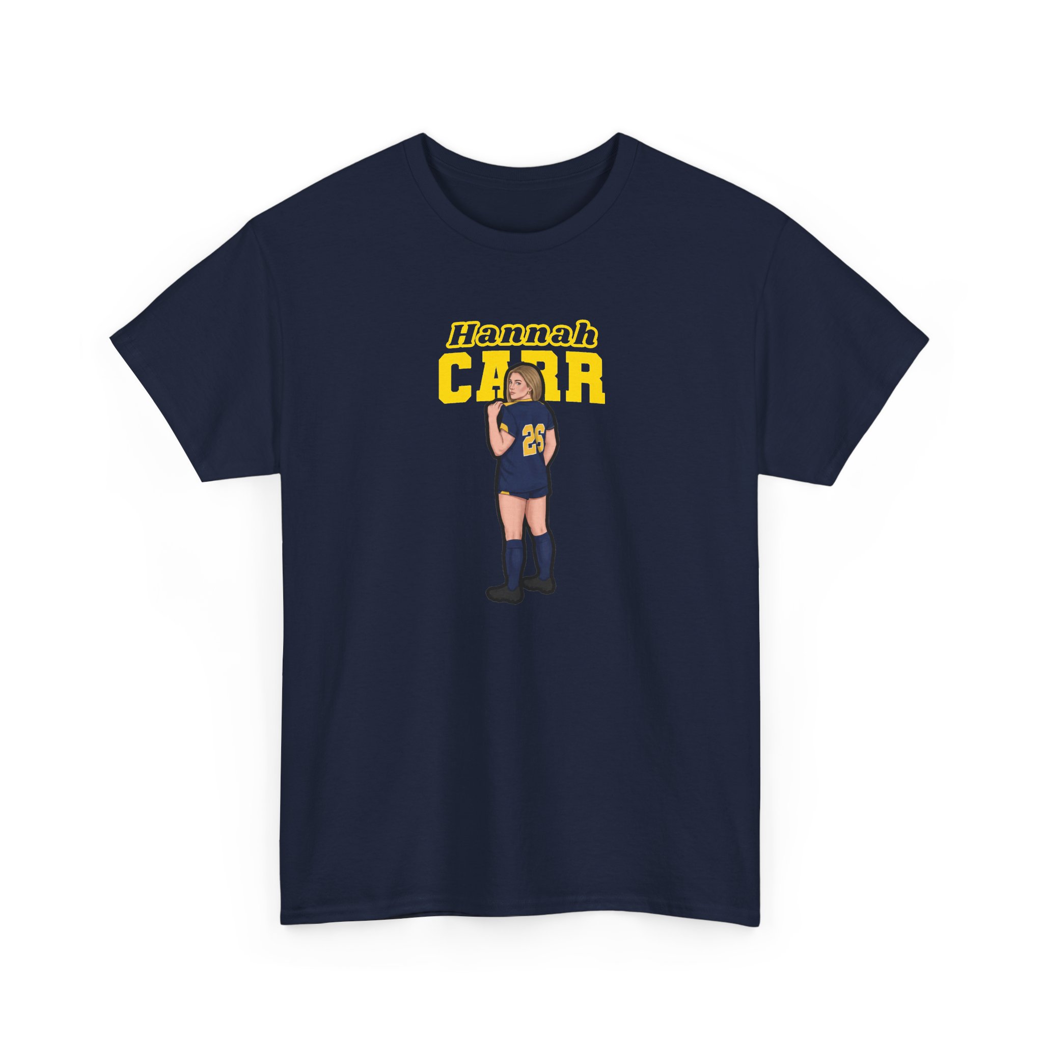 Tee — character_name_arch in Navy