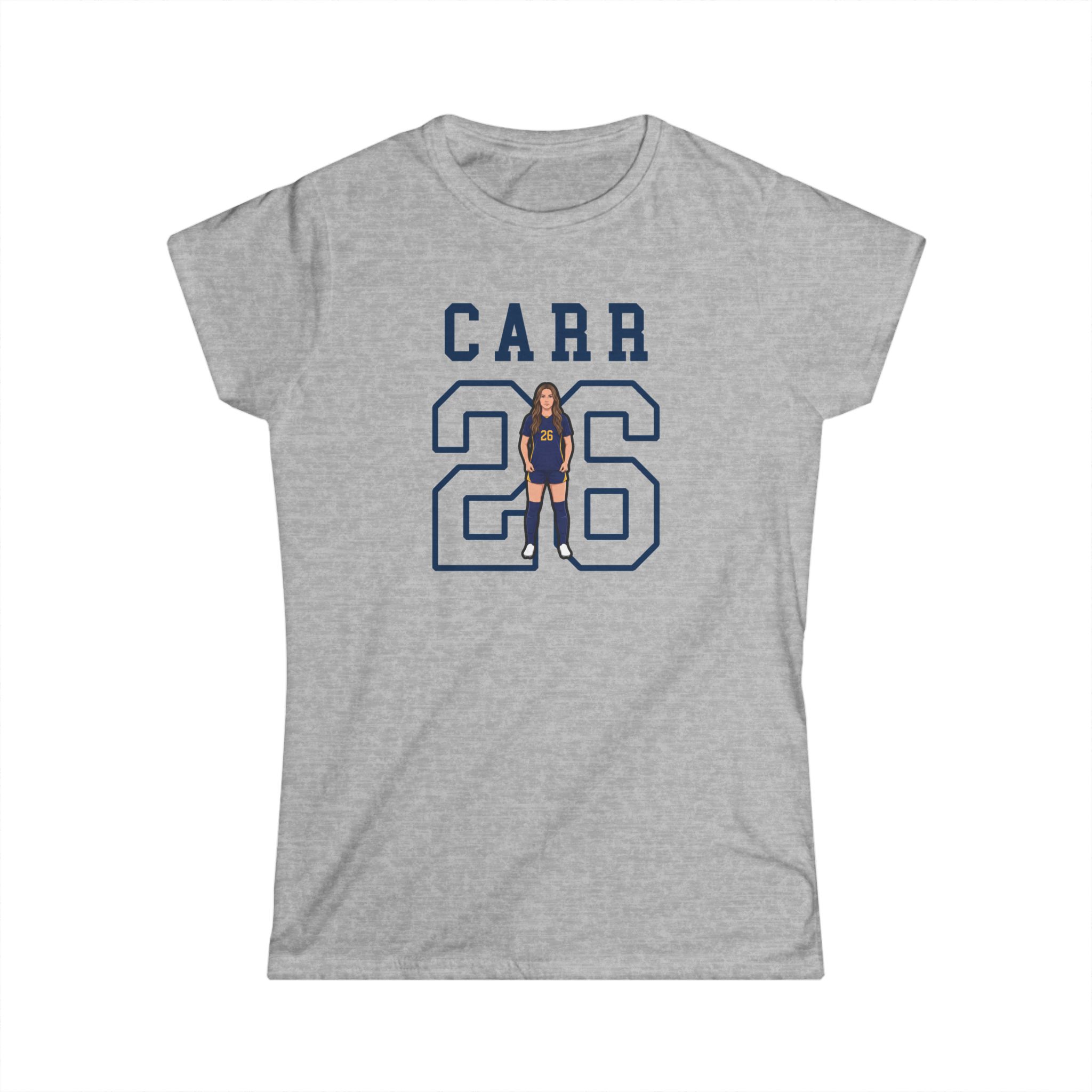 Women's Softstyle Tee — character_shirsey in Grey