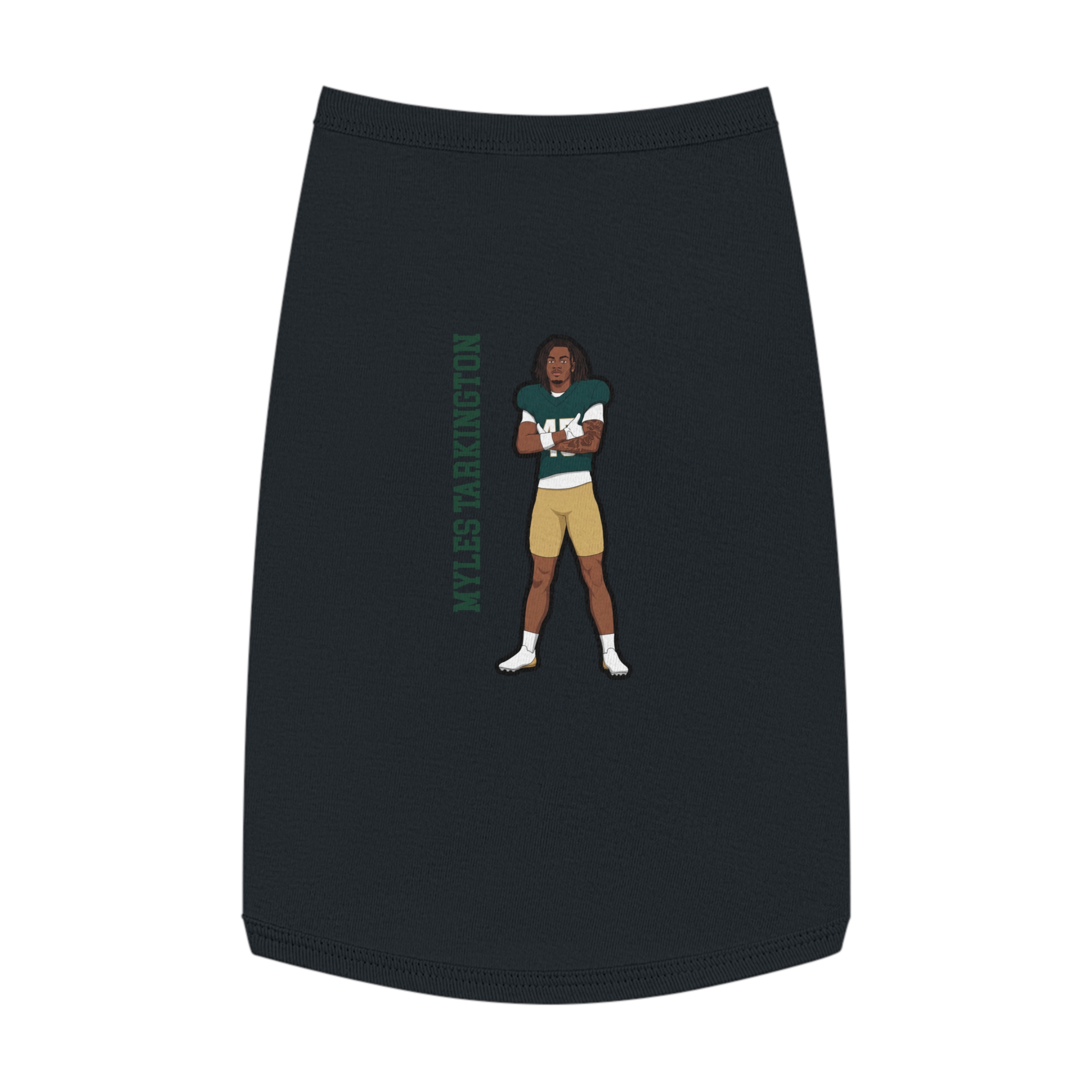 Pet Tank Top — character_name_vertical in White