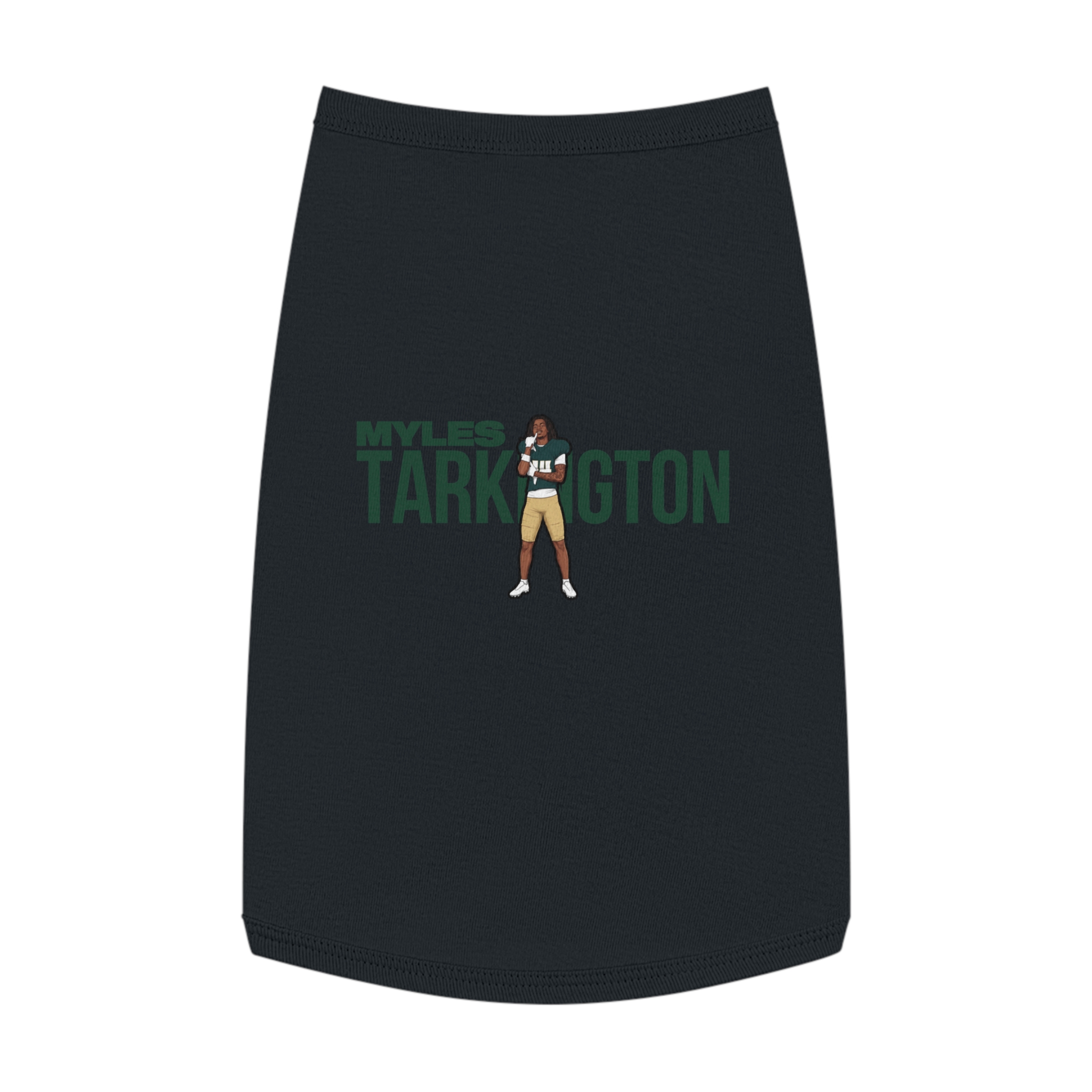 Pet Tank Top — character_player_name in Black