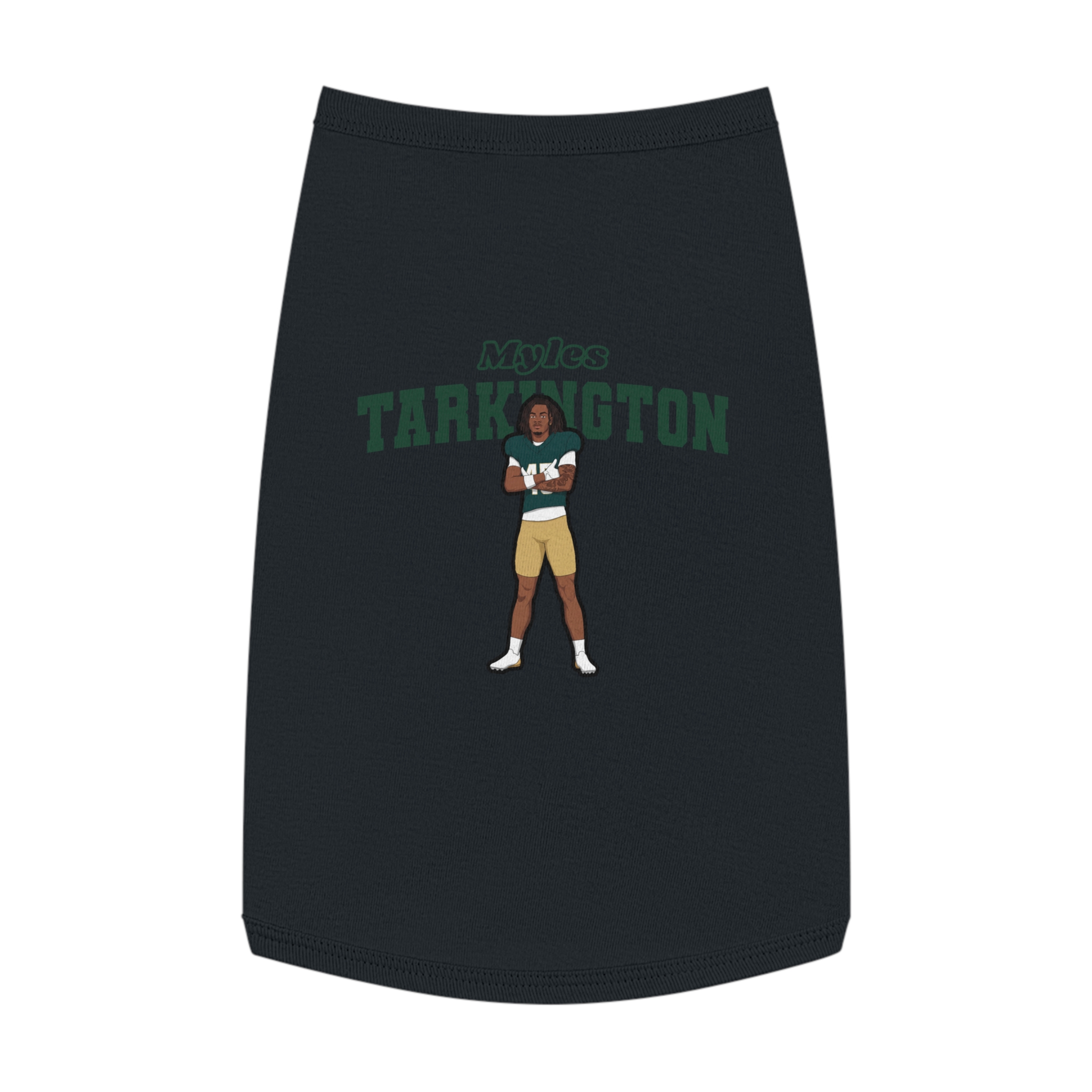 Pet Tank Top — character_name_arch in White