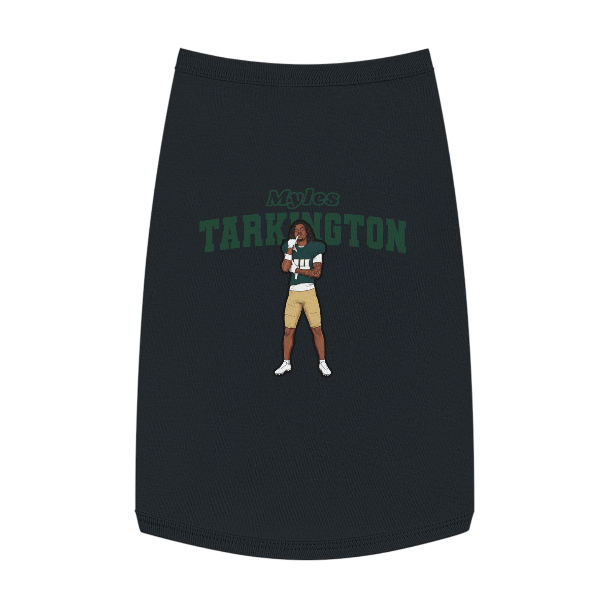 Pet Tank Top — character_name_arch in Black