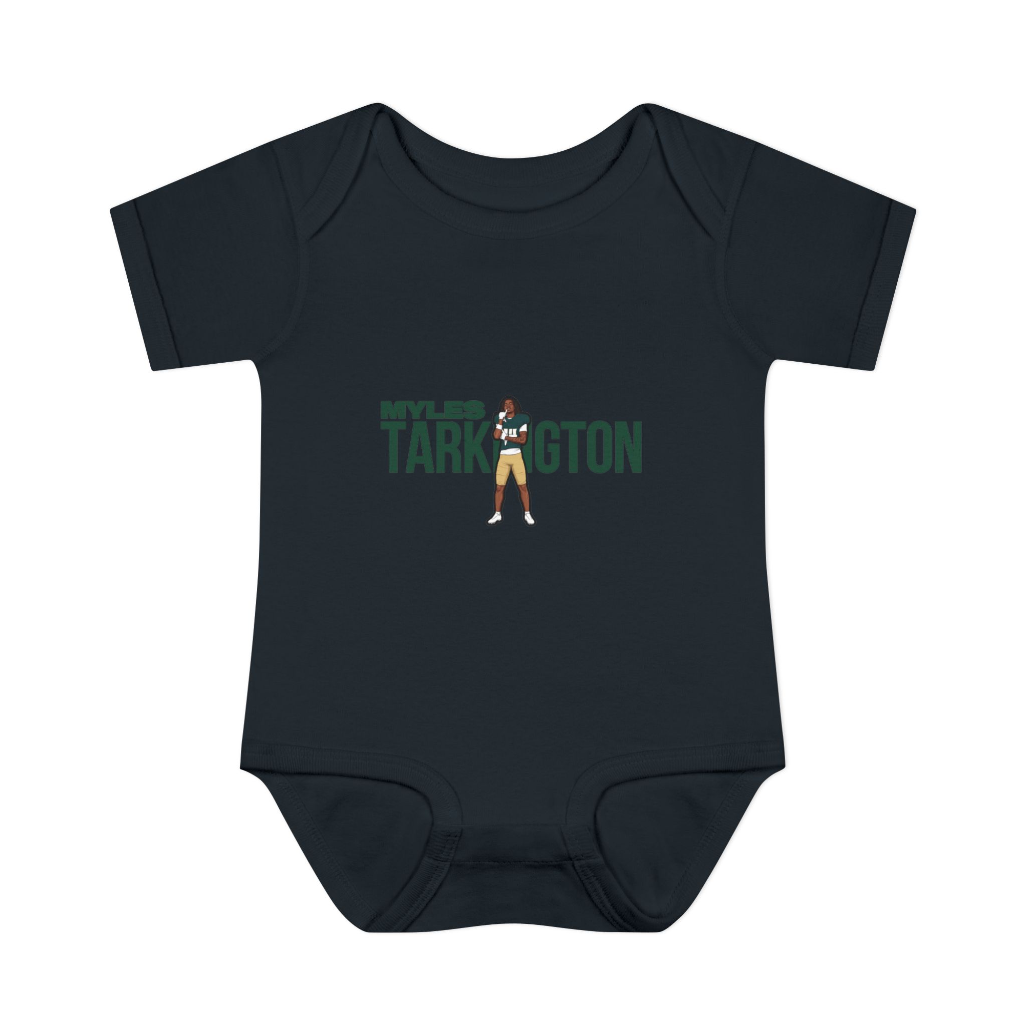 Baby Onesie — character_player_name in Black