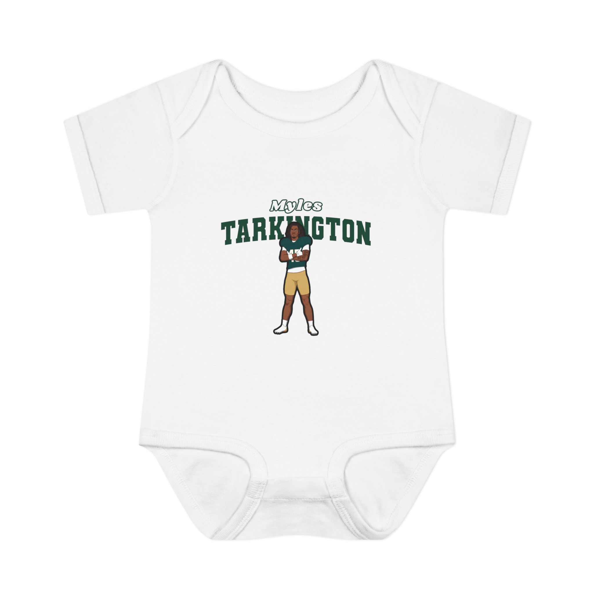 Baby Onesie — character_name_arch in White