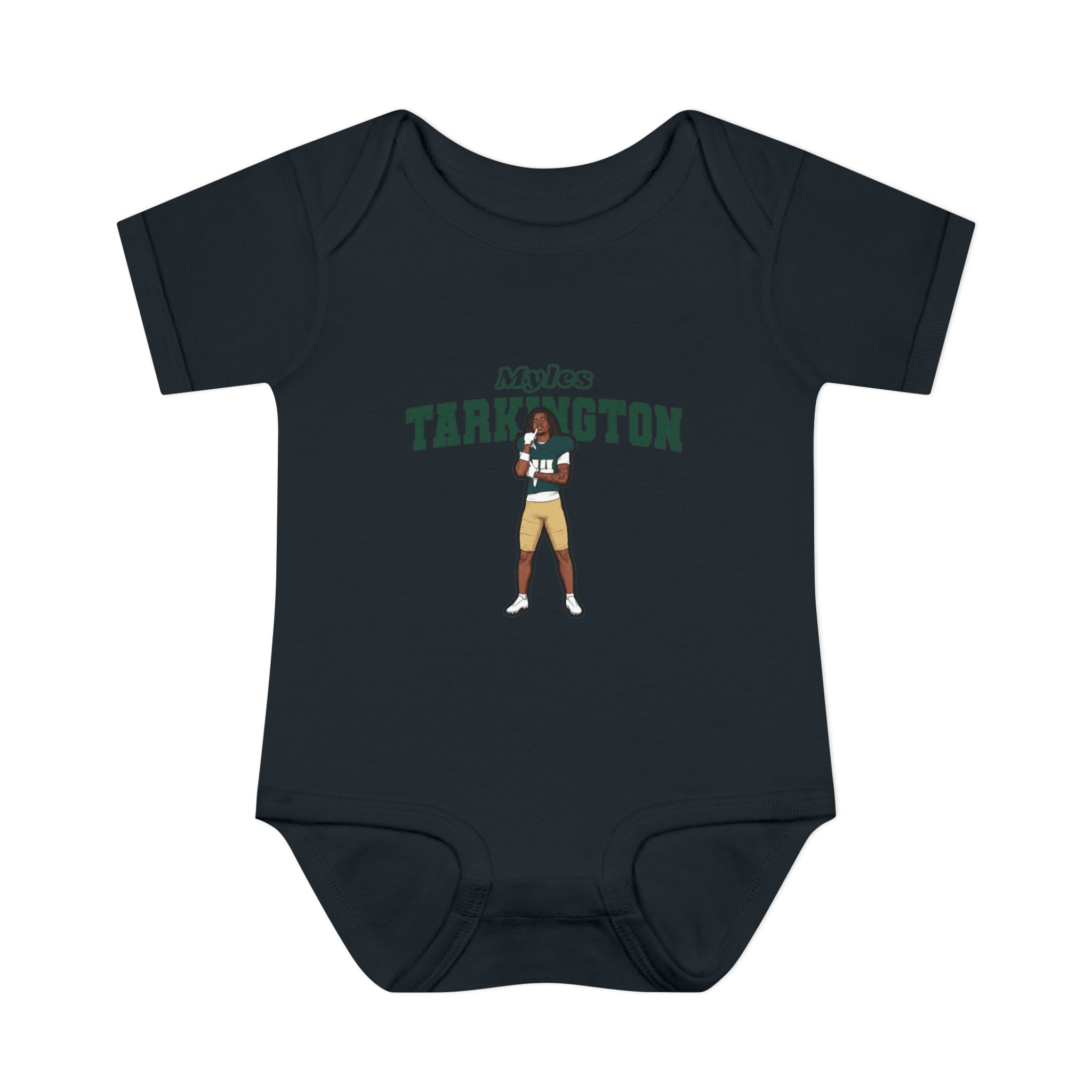 Baby Onesie — character_name_arch in Black