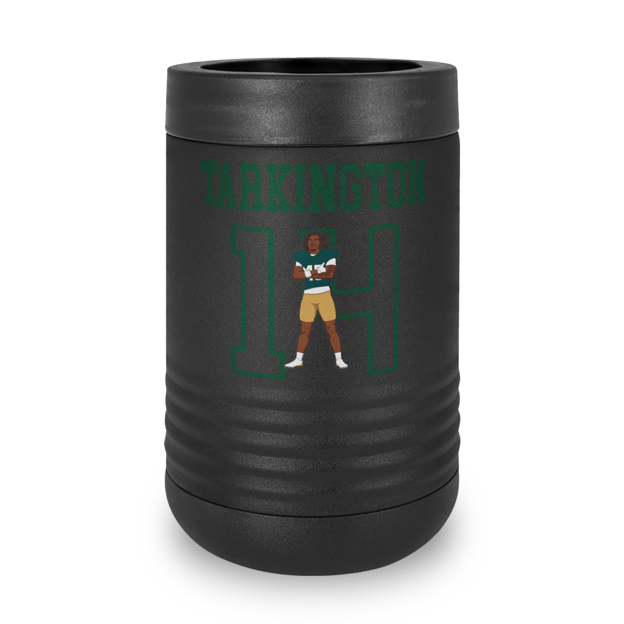 Stainless Can Cooler — character_shirsey in Black