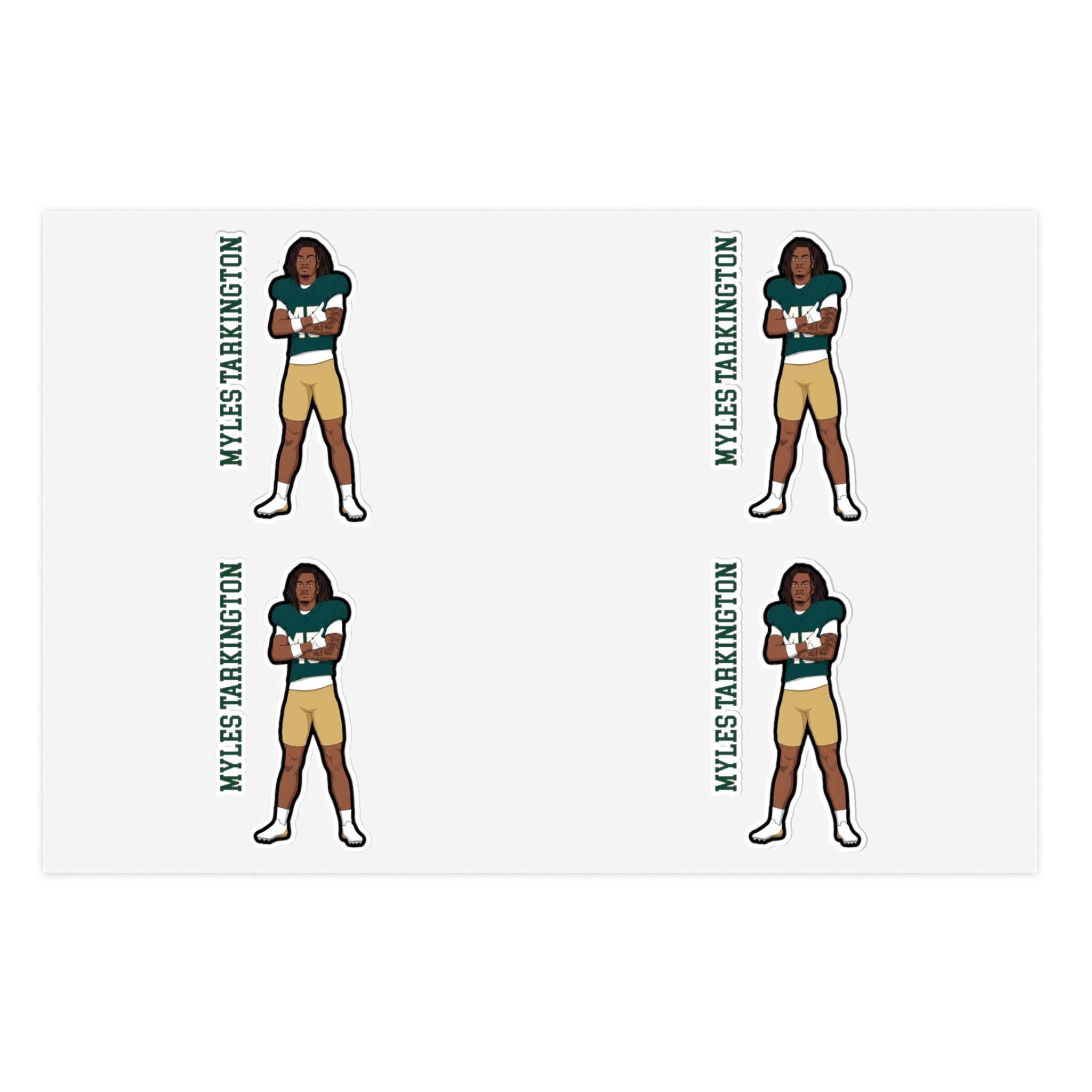 Sticker Sheet — character_name_vertical in Classic