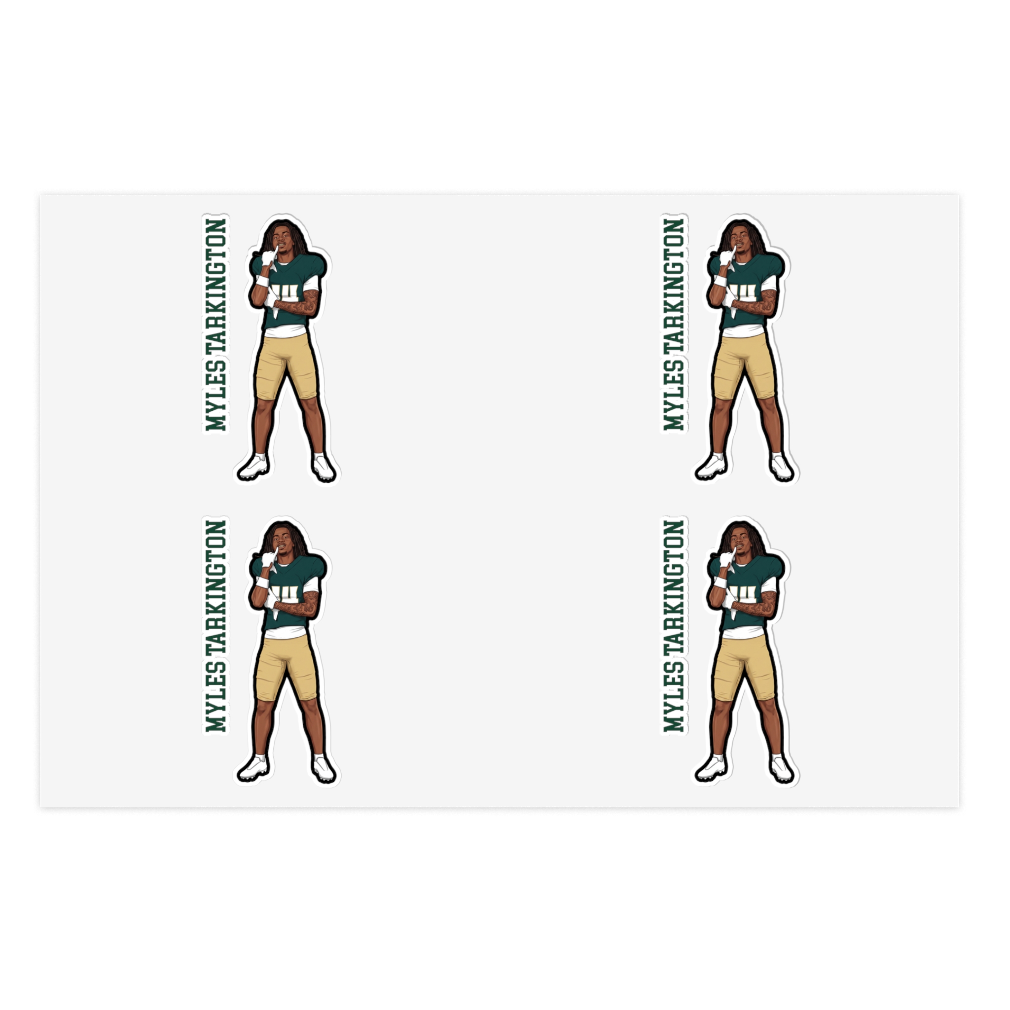 Sticker Sheet — character_name_vertical in Classic