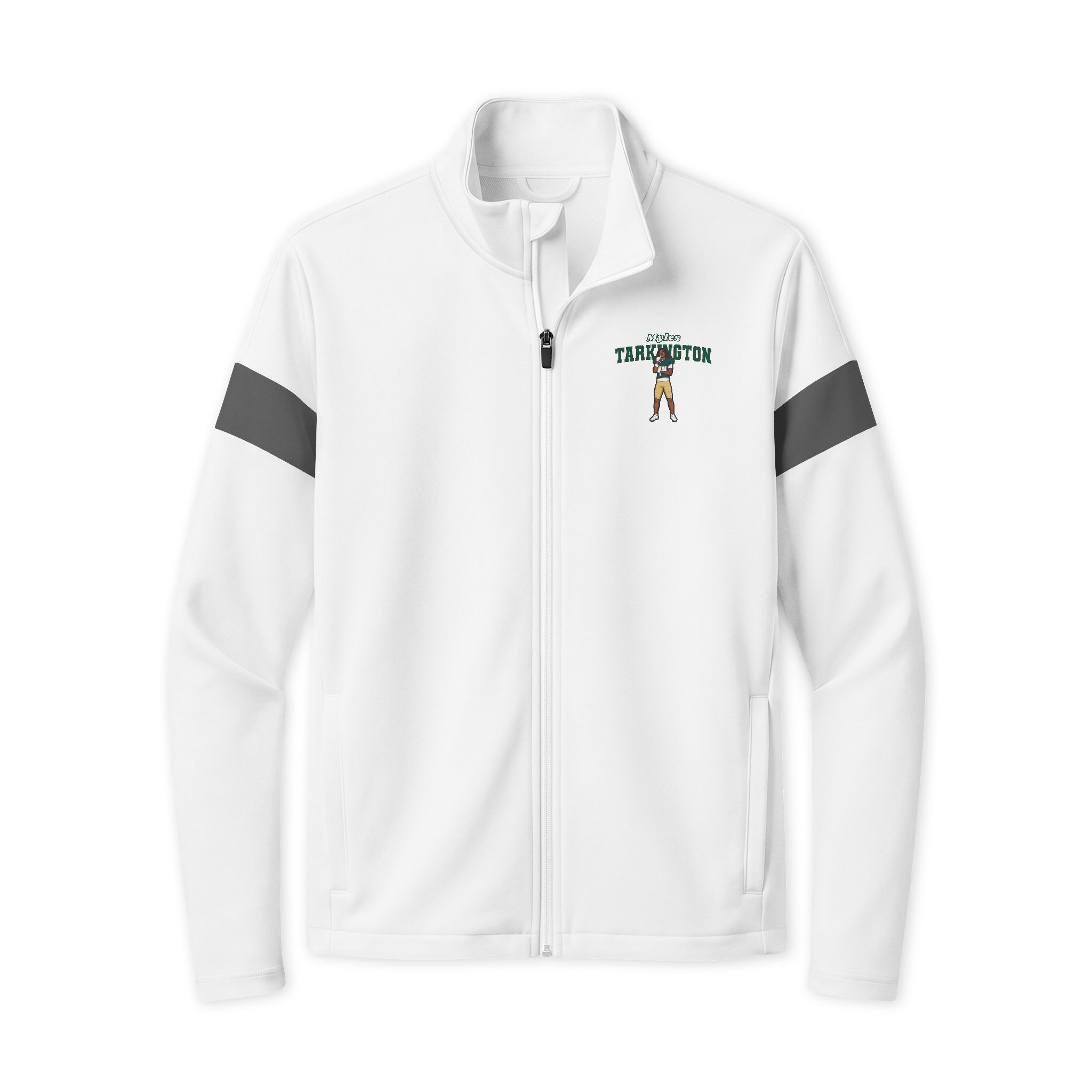 Travel Full-Zip Jacket — character_name_arch in White/ Iron Grey