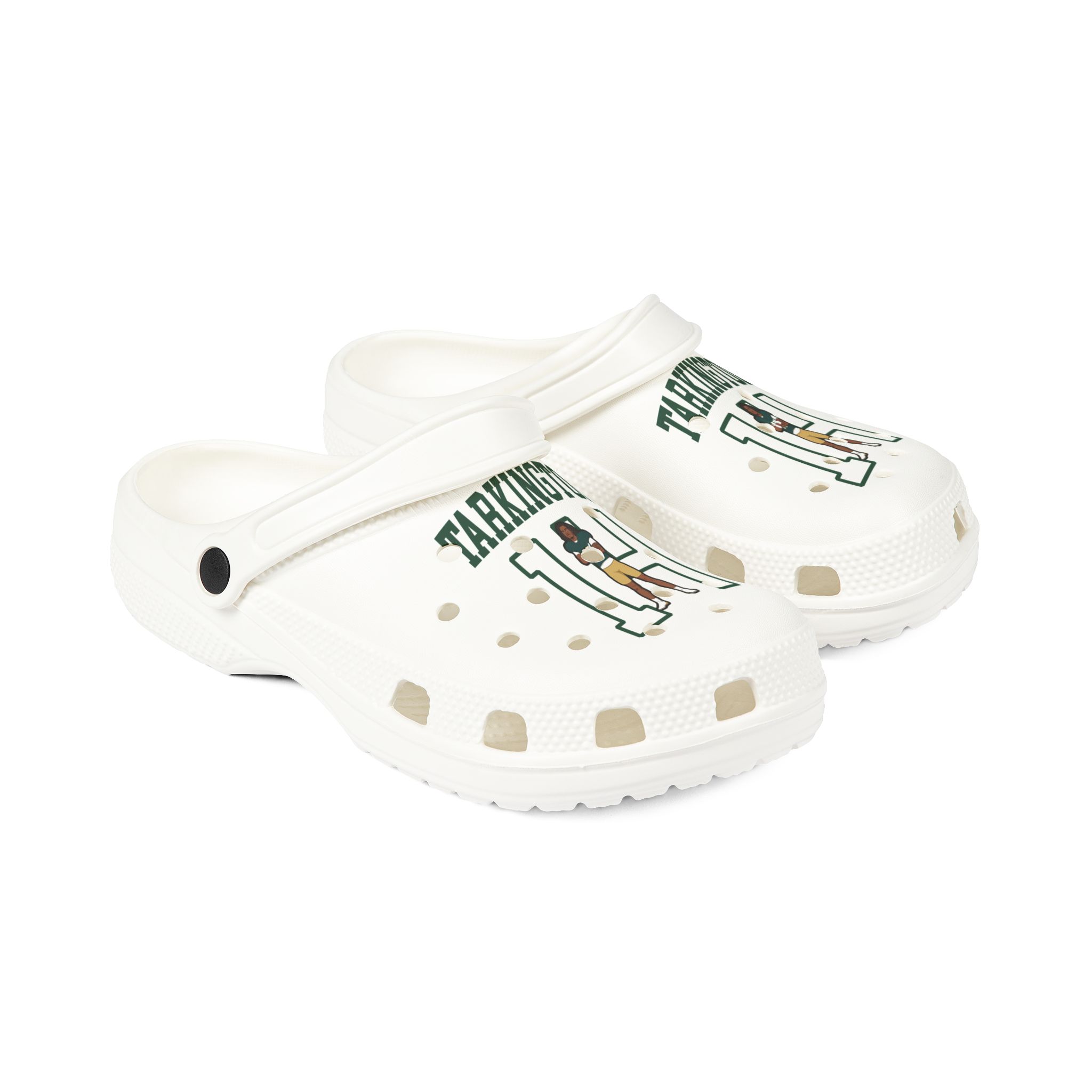 Rubber Clogs — character_shirsey in White